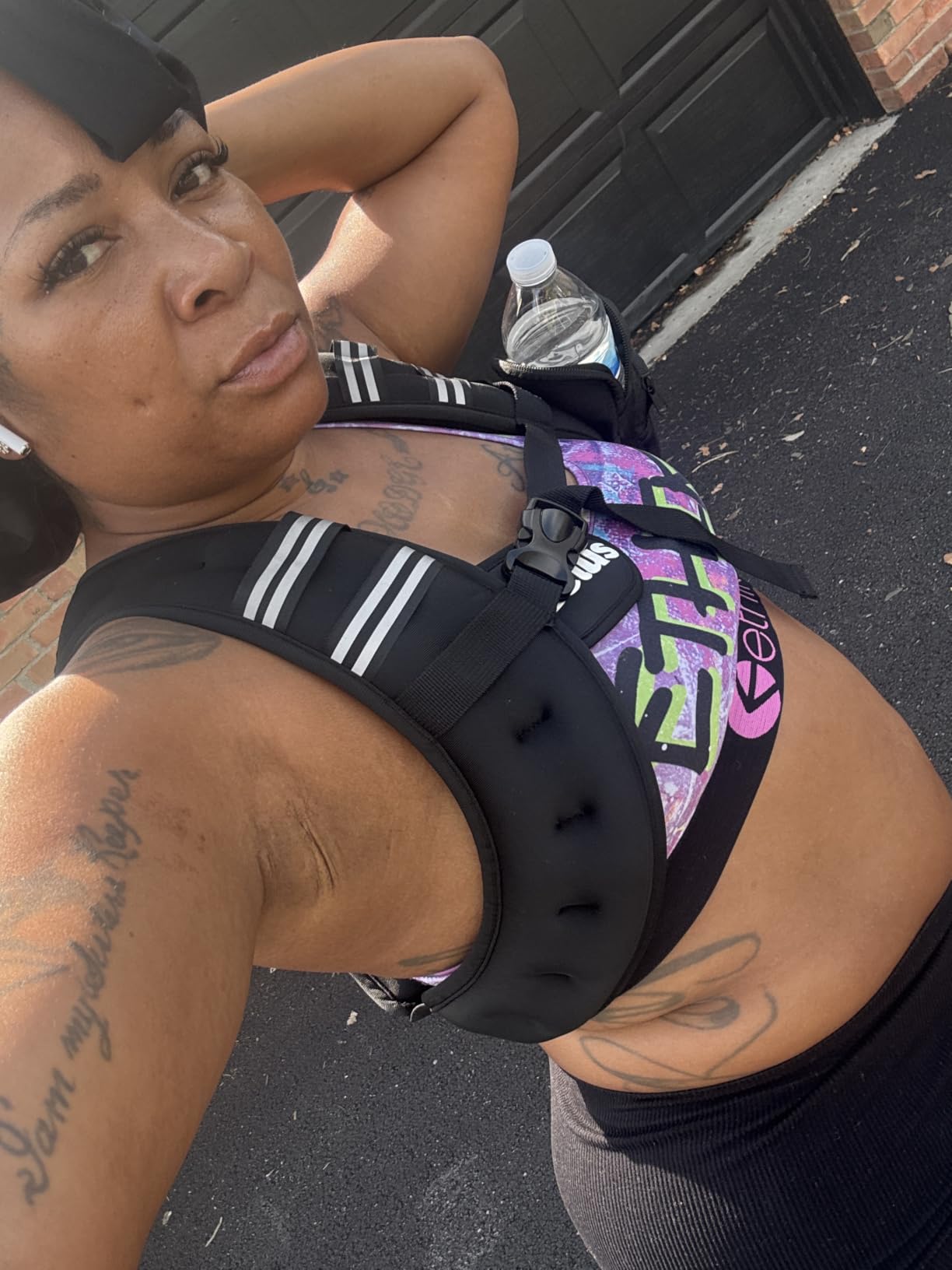 ZELUS Weighted Vest, 6lb/8lb/12lb/16lb/20lb/25lb/30lb Weight Vest with Reflective Stripe for Workout, Strength Training, Running, Fitness, Muscle Building, Weight Loss, Weightlifting customer photo 1