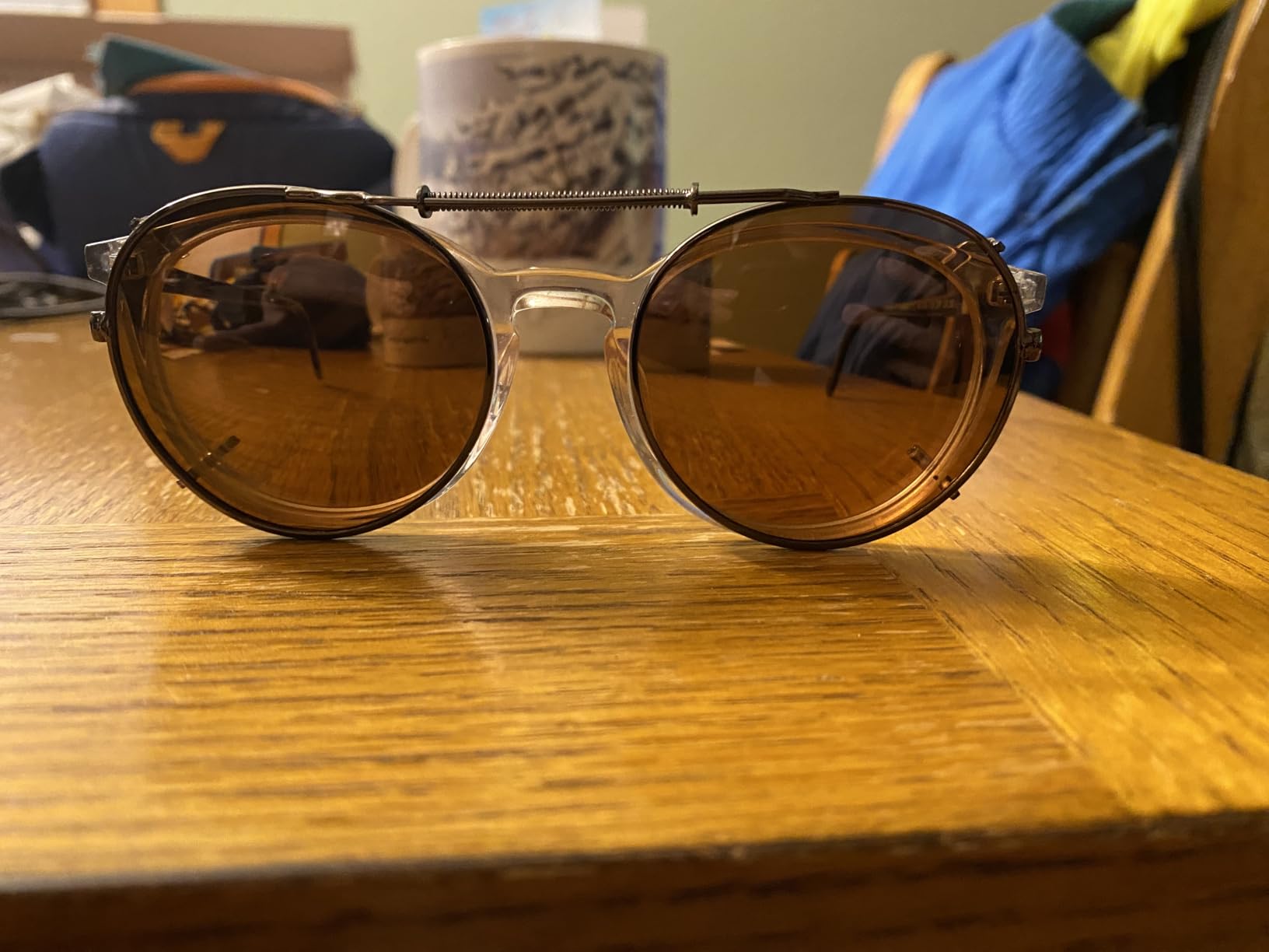 Semi Round Polarized Clip-on Sunglasses for Men & Women customer photo 1