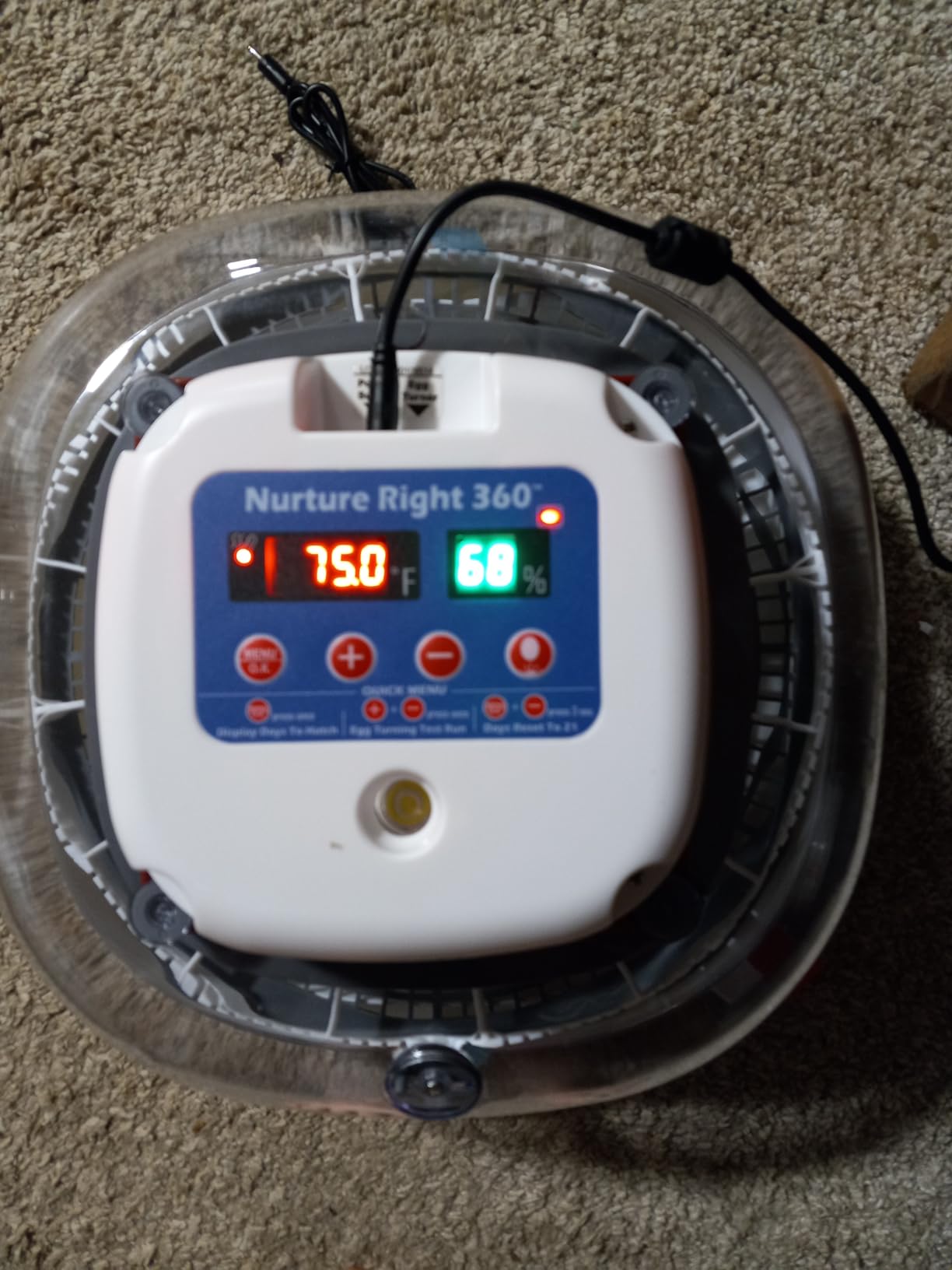 Harris Farms Nurture Right Egg Incubator with Auto Turner, Holds 22 Eggs customer photo 1