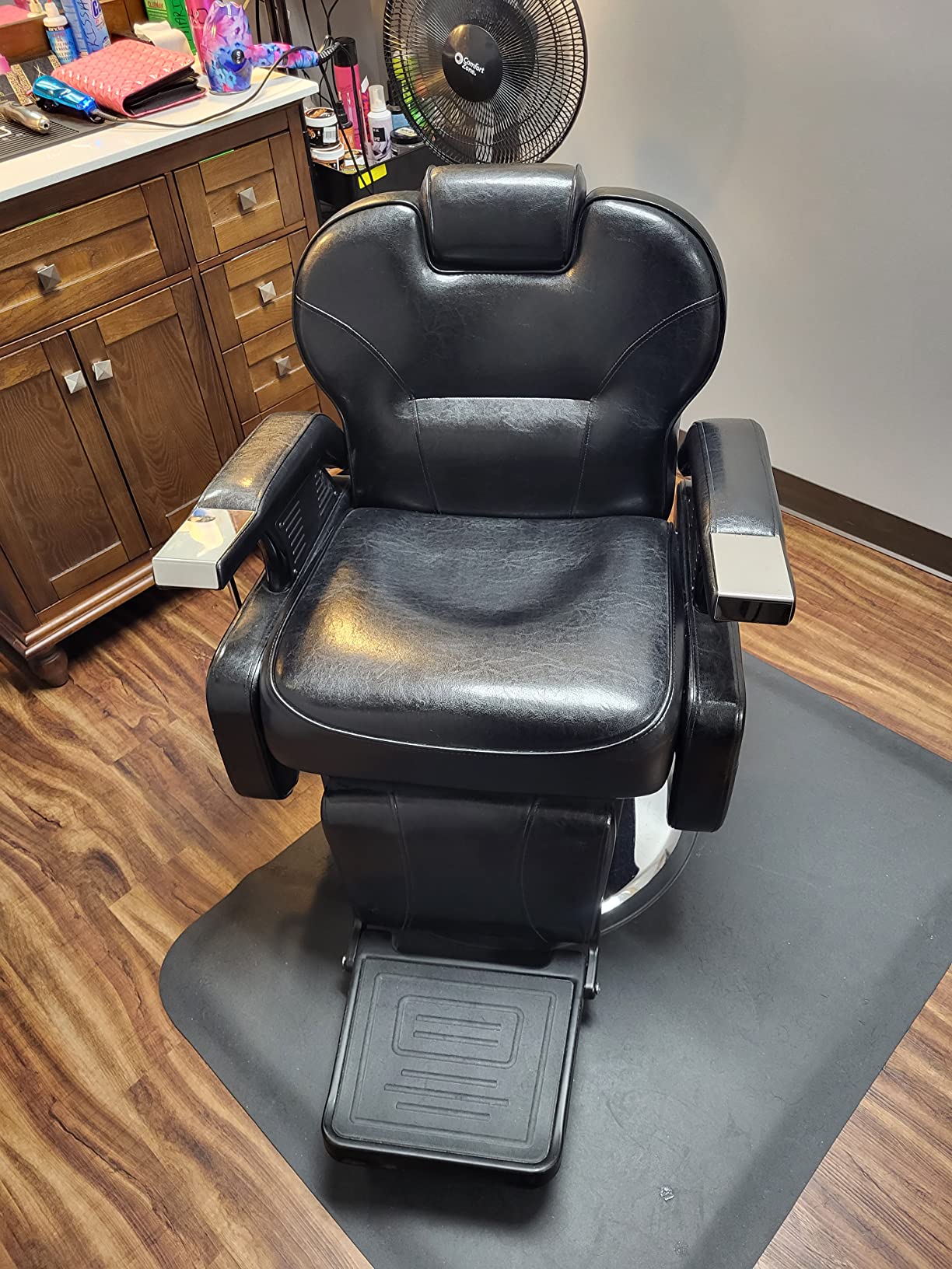 Artist hand Professional Barber Chair, All Purpose Reclining Salon Chair | Heavy Duty Hydraulic Pump, Multi-functional, 360° Swivel, Adjustable Height, Spa Beauty Equipment for Barbershop, Home customer photo 2