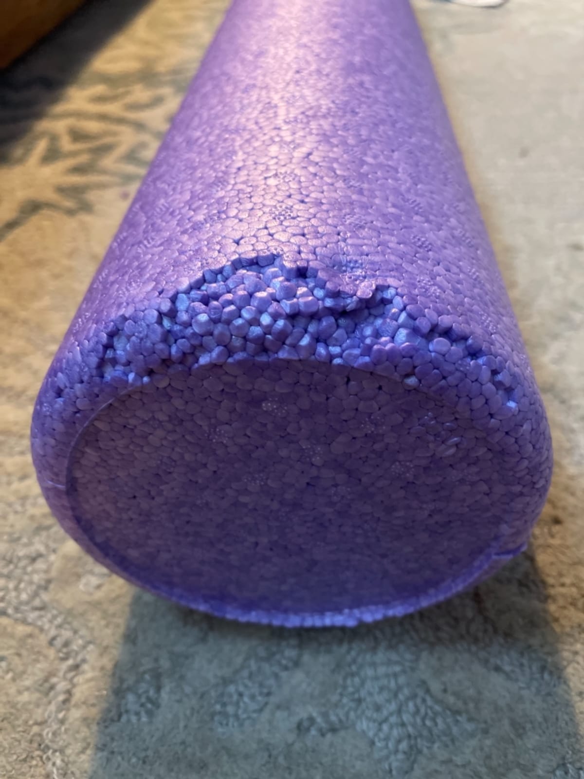 Day 1 Fitness High Density Muscle Foam Rollers - Sports Massage Rollers for Stretching, Physical Therapy, Deep Tissue, Myofascial Release - Ideal for Exercise and Pain Relief - Speckled Blue, 12
