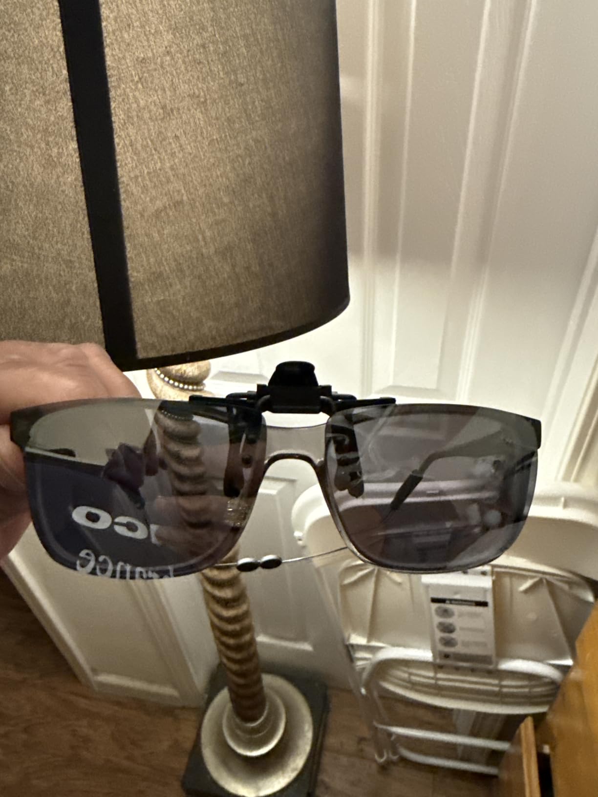 WANGLY Polarized Unisex Clip on Flip up Sunglasses over Prescription and Reading Glasses Frames customer photo 1