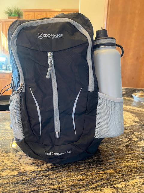 ZOMAKE Lightweight Packable Backpack 30L, Foldable Hiking Backpacks Water Resistant Compact Folding Daypack for Travel(Black) customer photo 2