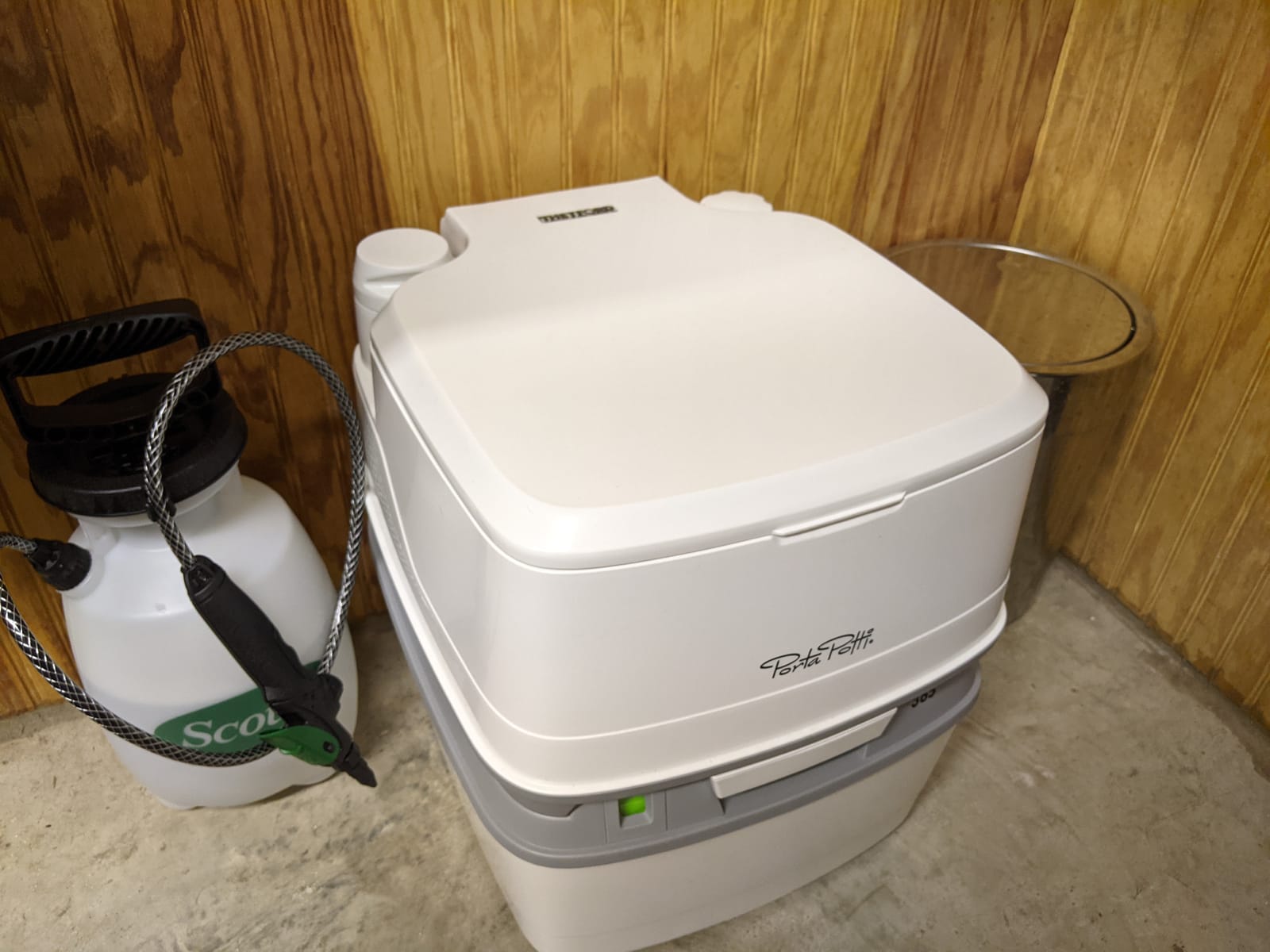 Porta Potti Thetford Porta Potti 365 Portable Toilet (for RV, Marine, Camping, Vans, Trucks, Healthcare) 92820, White customer photo 2