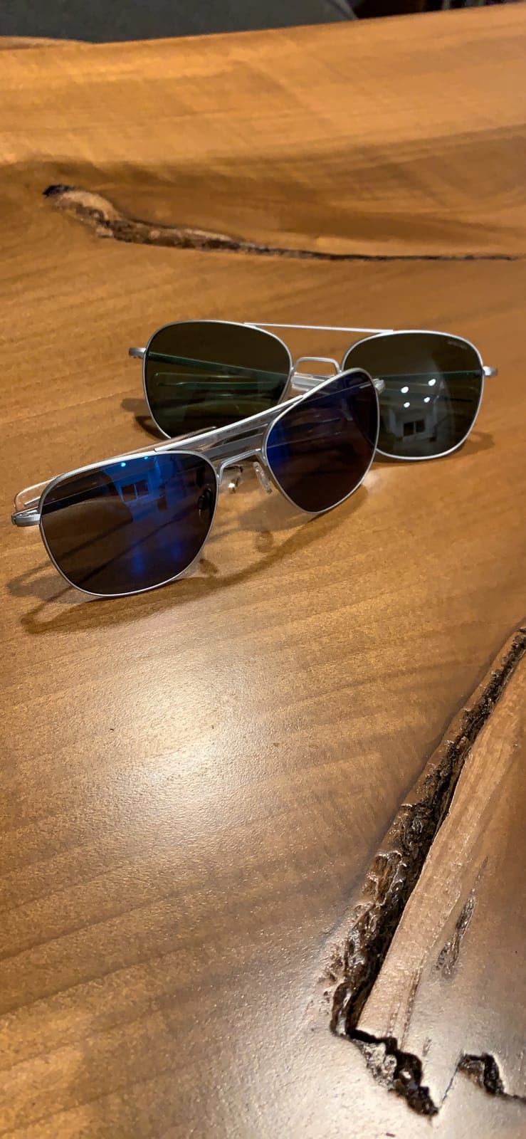 Randolph Eyewear Aviator Sunglasses for Men & Women - Matte Chrome UV Protection customer photo 1