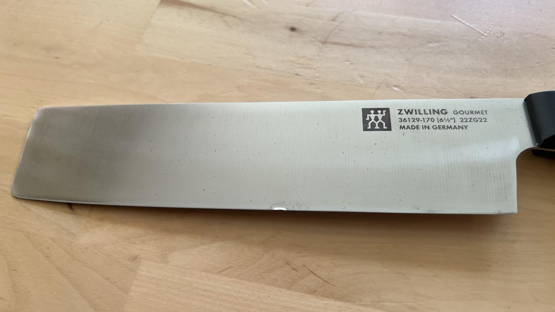 ZWILLING Gourmet 6.5-inch Razor-Sharp German Nakiri Knife, Made in Company-Owned German Factory with Special Formula Steel perfected for almost 300 Years, Dishwasher Safe customer photo 1