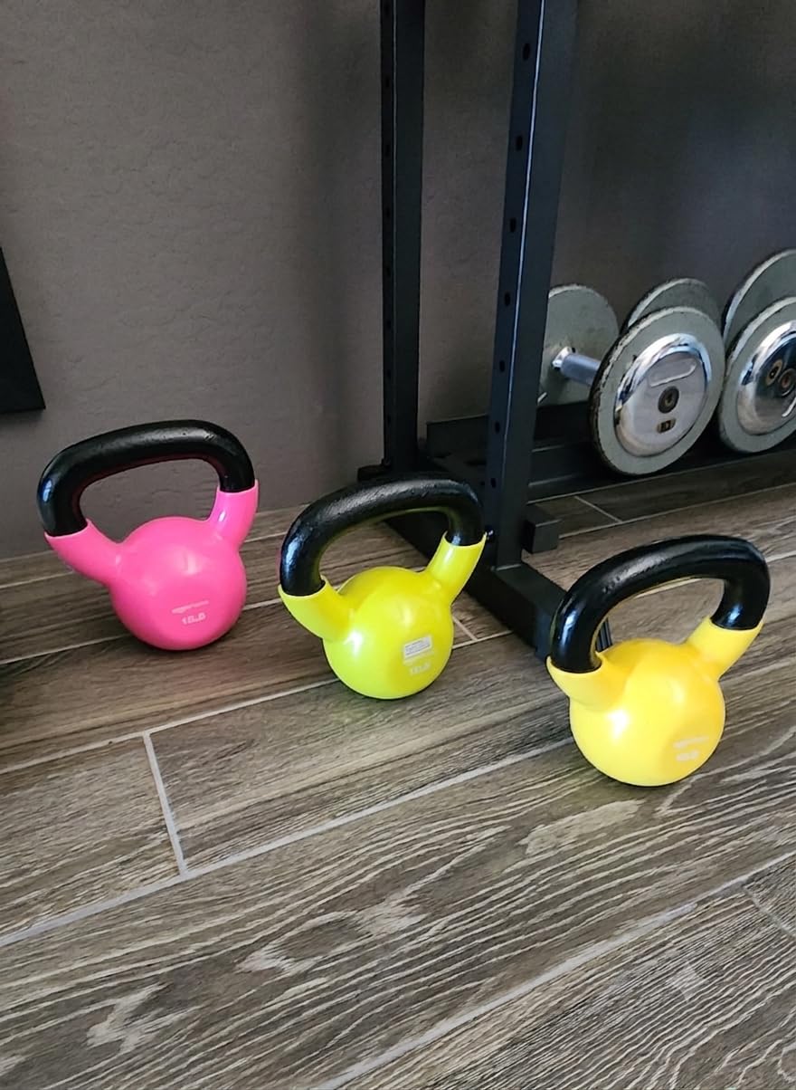 Amazon Basics Vinyl Kettlebell customer photo 2