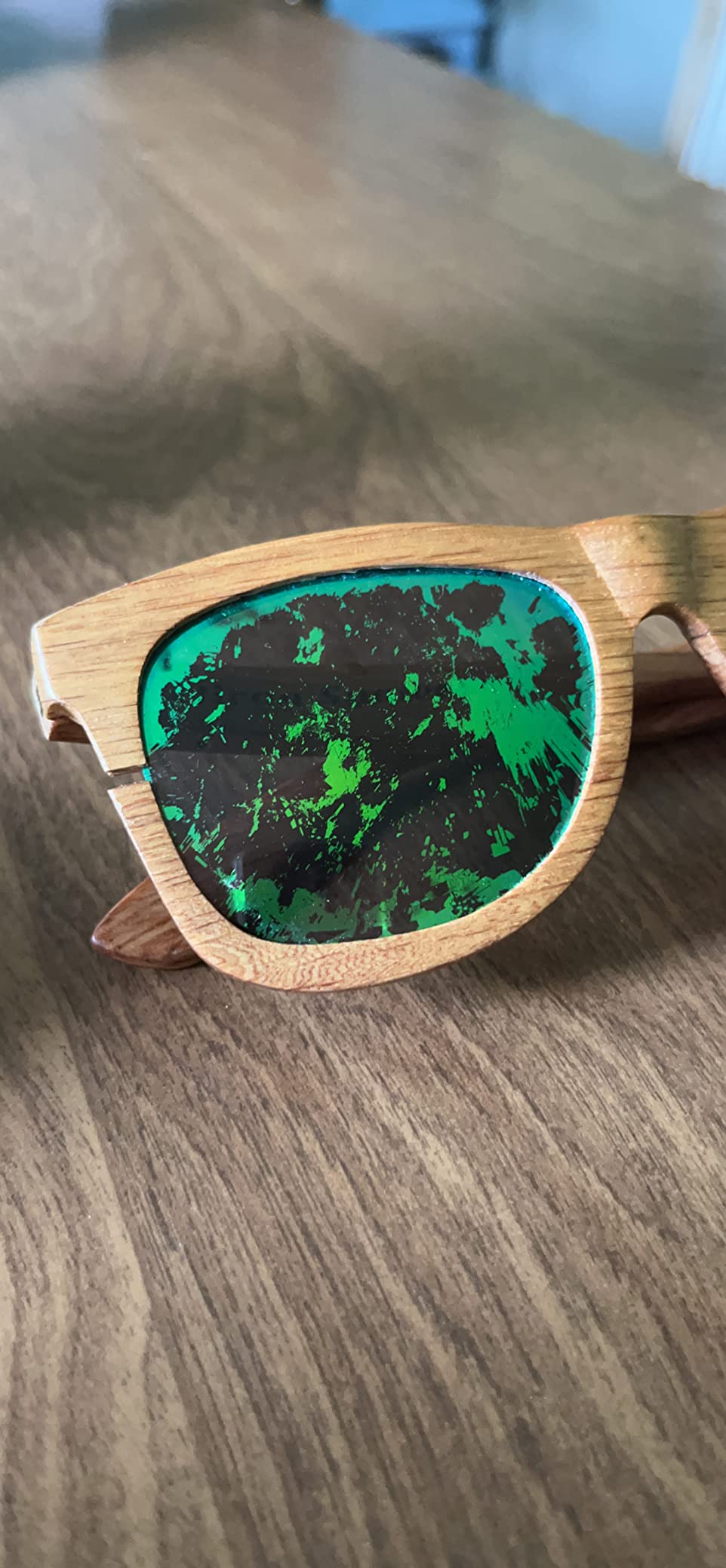 Wood Sunglasses | Polarized | Vintage Wooden Frame | 100% UVA/UVB Protection | Bamboo Case | Men Women customer photo 2