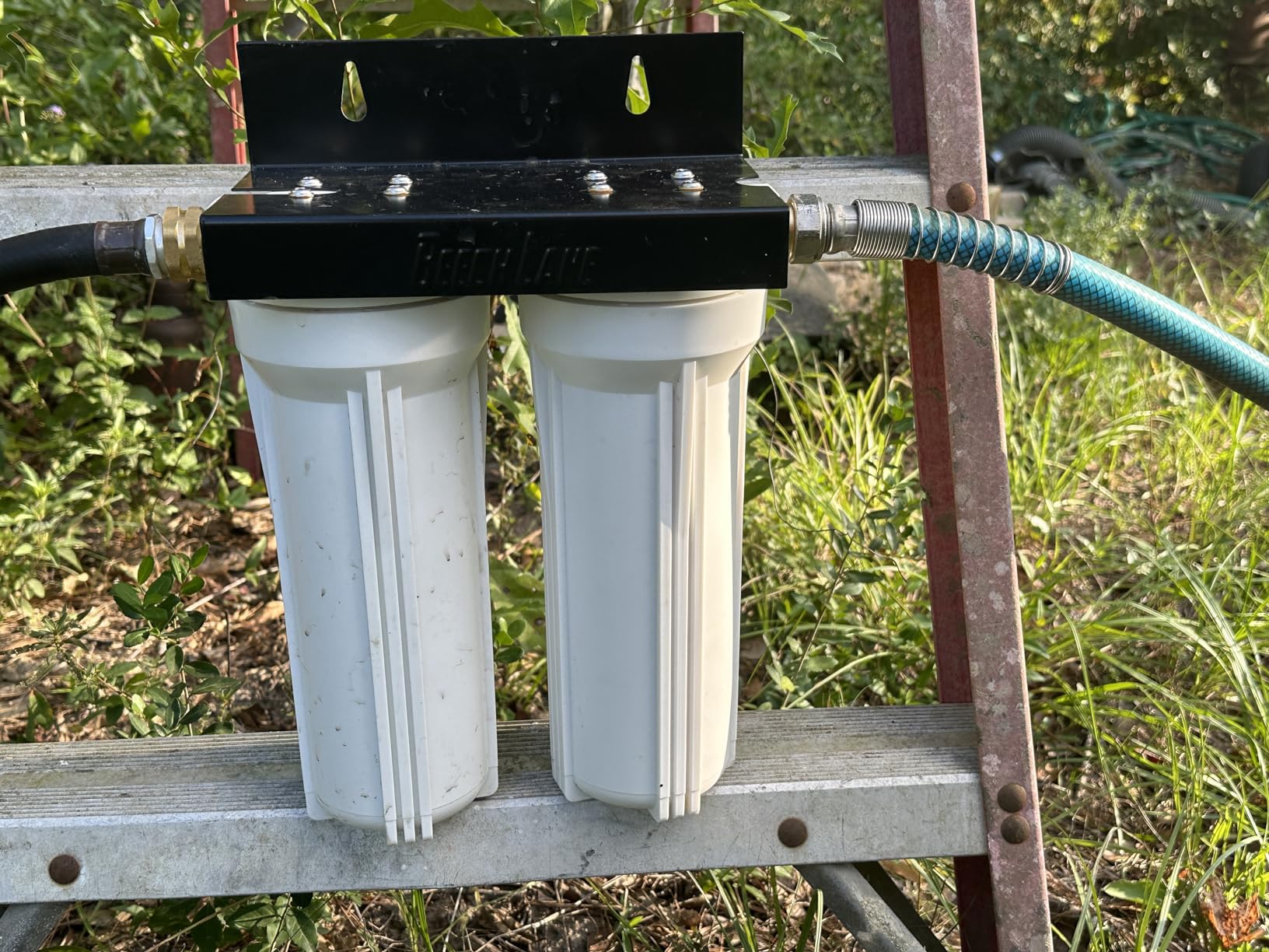 Beech Lane External RV Dual Water Filter System, Leak-Free Brass Fittings, Mounting Bracket and Two Filters Included, Sturdy Construction is Built to Last customer photo 1