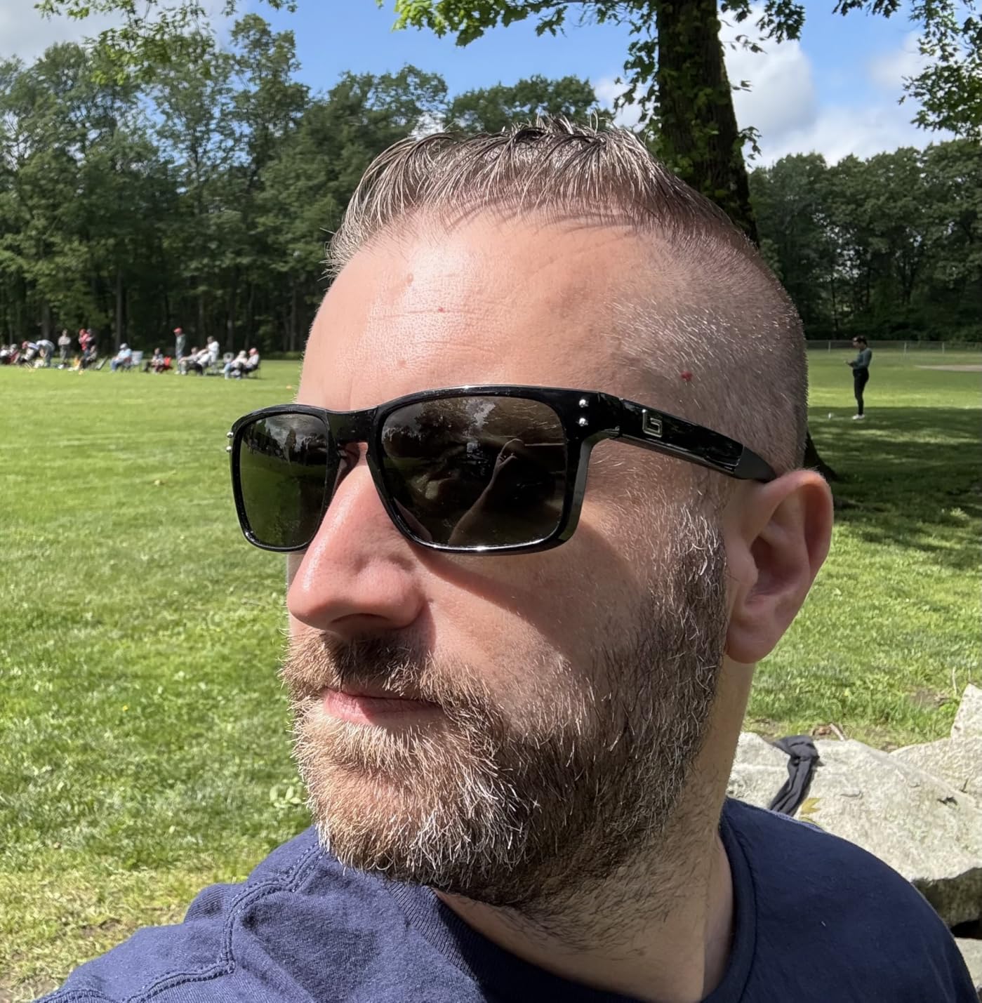 B.N.U.S Sunglasses Corning Glass Lens, Non-Polarized for Men Women customer photo 1