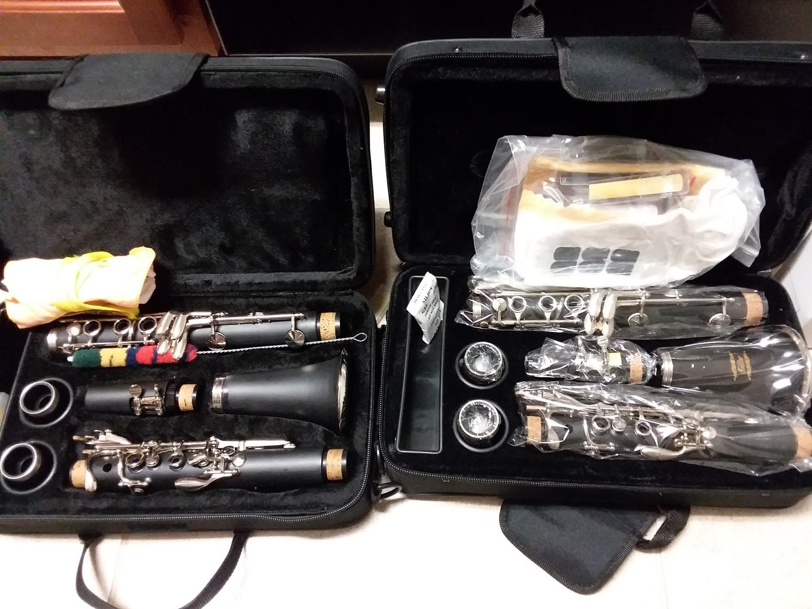 Eastar B Flat Clarinet for Beginner, Ebonite Clarinet Nickel-plated with 2 Barrels, 3 Reeds, White Gloves, Hard Case, Cleaning Kit, ECL-300 customer photo 2