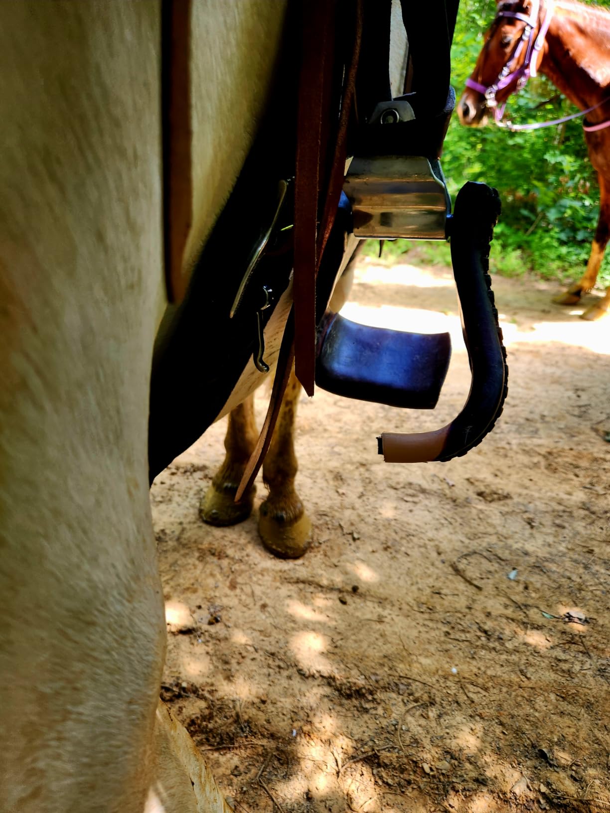 HILASON Western Draft Horse Trail Pleasure American Leather Saddle | for Horses customer photo 1