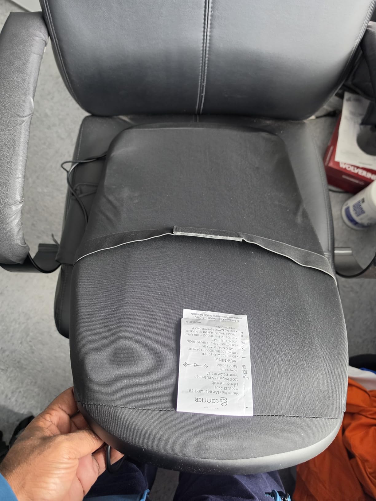 COMFIER Shiatsu Back Massager with Heat, Deep Tissue Kneading Massage Seat Cushion, Massage Chair Pad for Full Back, Body Massager for Home or Office Chair use customer photo 1