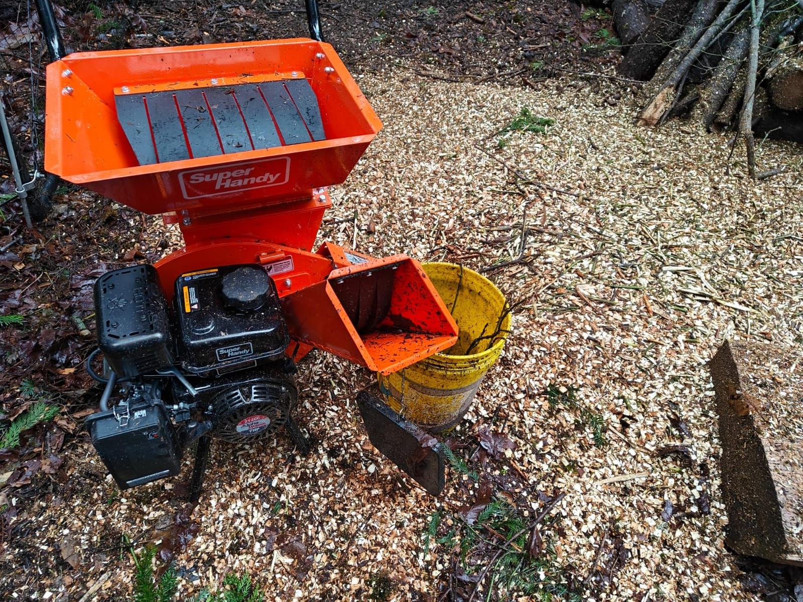 SuperHandy Wood Chipper Shredder Mulcher Ultra Heavy Duty 7HP 3 in 1 Multi-Function 3