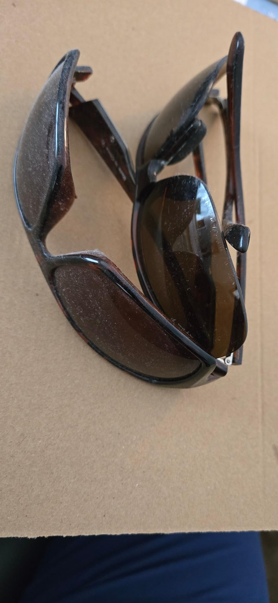 Success Eyewear Clip On Sunglasses Flip Up Polarized Sunglasses Clip onto Eyeglasses Over Prescription Glasses Case Included customer photo 1