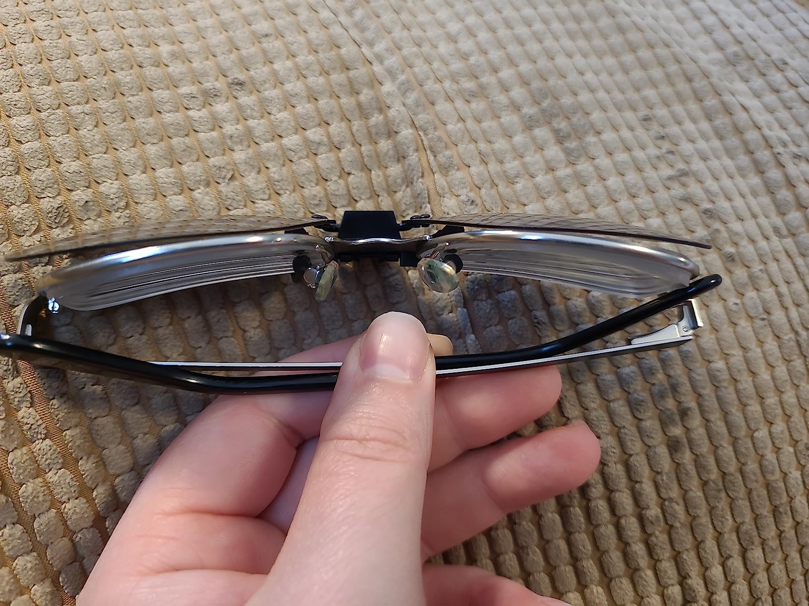 Success Eyewear Clip On Sunglasses Flip Up Polarized Sunglasses Clip onto Eyeglasses Over Prescription Glasses Case Included customer photo 2