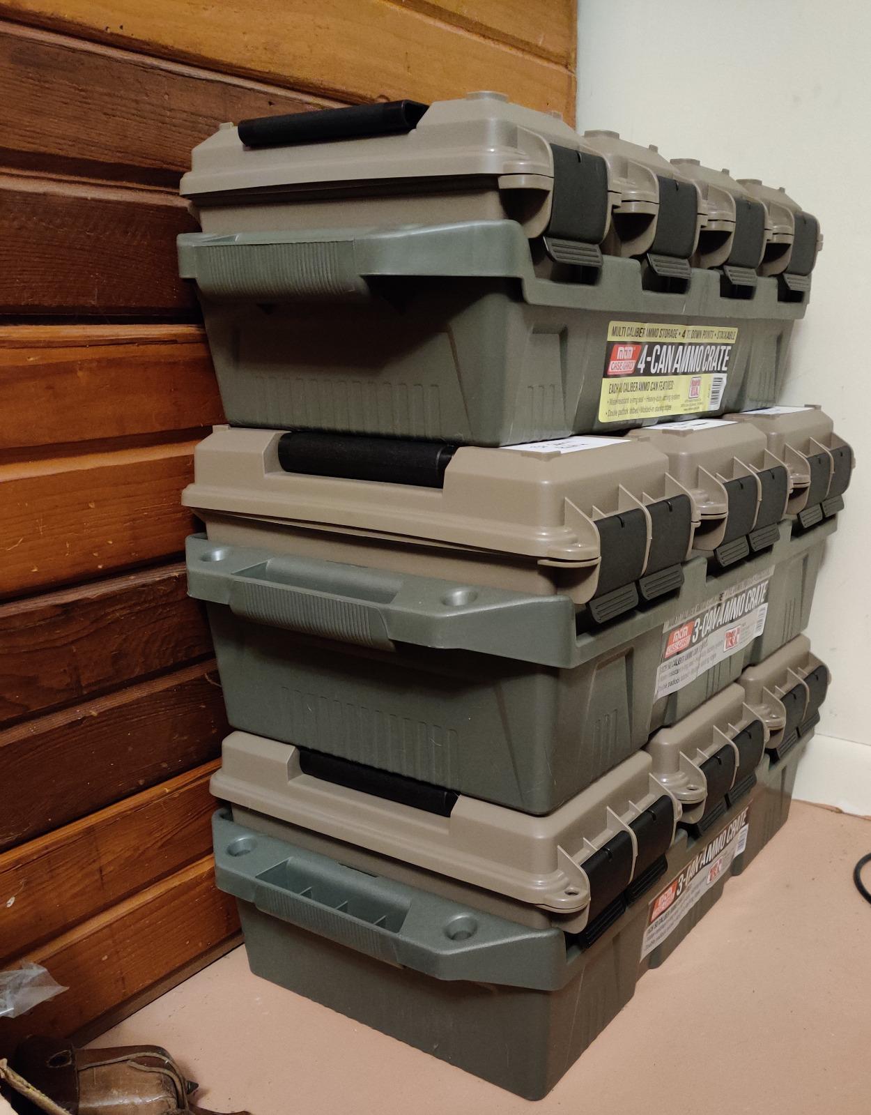MTM AC5C 5-Can Ammo Crate Mini, Convenient size, Store 650 rounds of 9mm bulk ammo, Stackable, easy carry and transport of multi-caliber ammo, Rugged tactical carrying crate customer photo 2