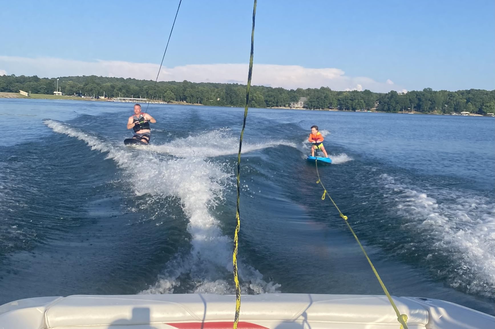 Coast Board All-in-One Kid's Wakeboard, Trainer Board, Kneeboard, and Water Skis with Rope Handle, Ideal for Water Sports and Boating, Perfect for Beginners and Young Riders customer photo 2