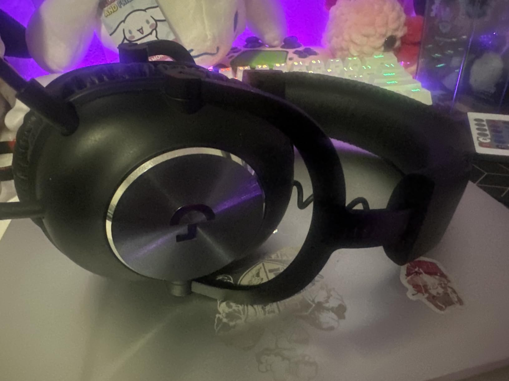 Logitech G PRO X Wired Gaming Headset - Blue VO!CE Detachable Boom Mic, DTS 7.1, 50 mm Drivers, USB/3.5mm Aux customer photo 1