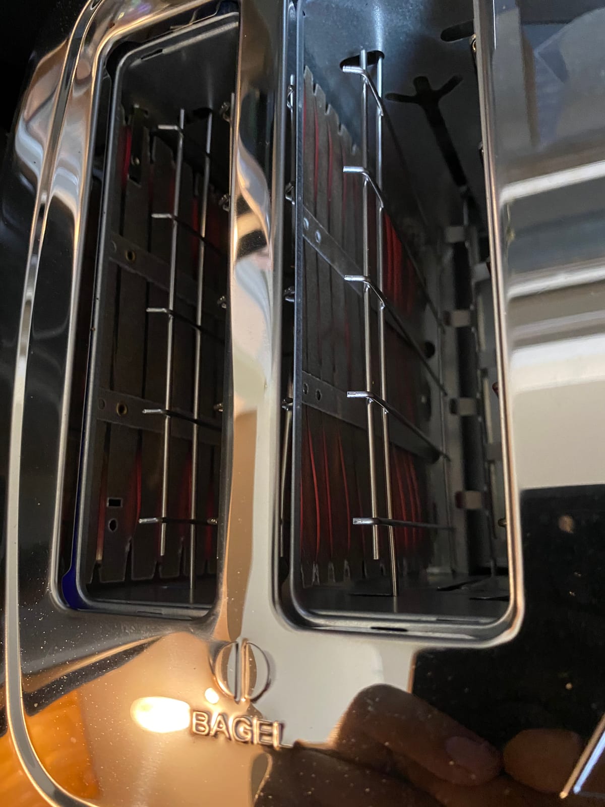 All-Clad Electric Stainless Steel Toaster, 4-Slice, LED Display, Removable Crumb Tray, Internal Cord Storage, 6 Browning Levels, Wide and Self-Centering Slots, Waffles, Bagels, Bread, Silver customer photo 1