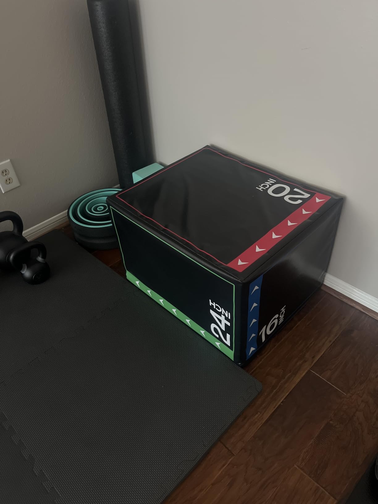 BalanceFrom 3-in-1 Foam Plyometric Jump Box for Home Gym with Multiple Height Options - Versatile Plyo with Non-Slip Surface for Strength, HIIT, Step-Ups, and Agility Training customer photo 1