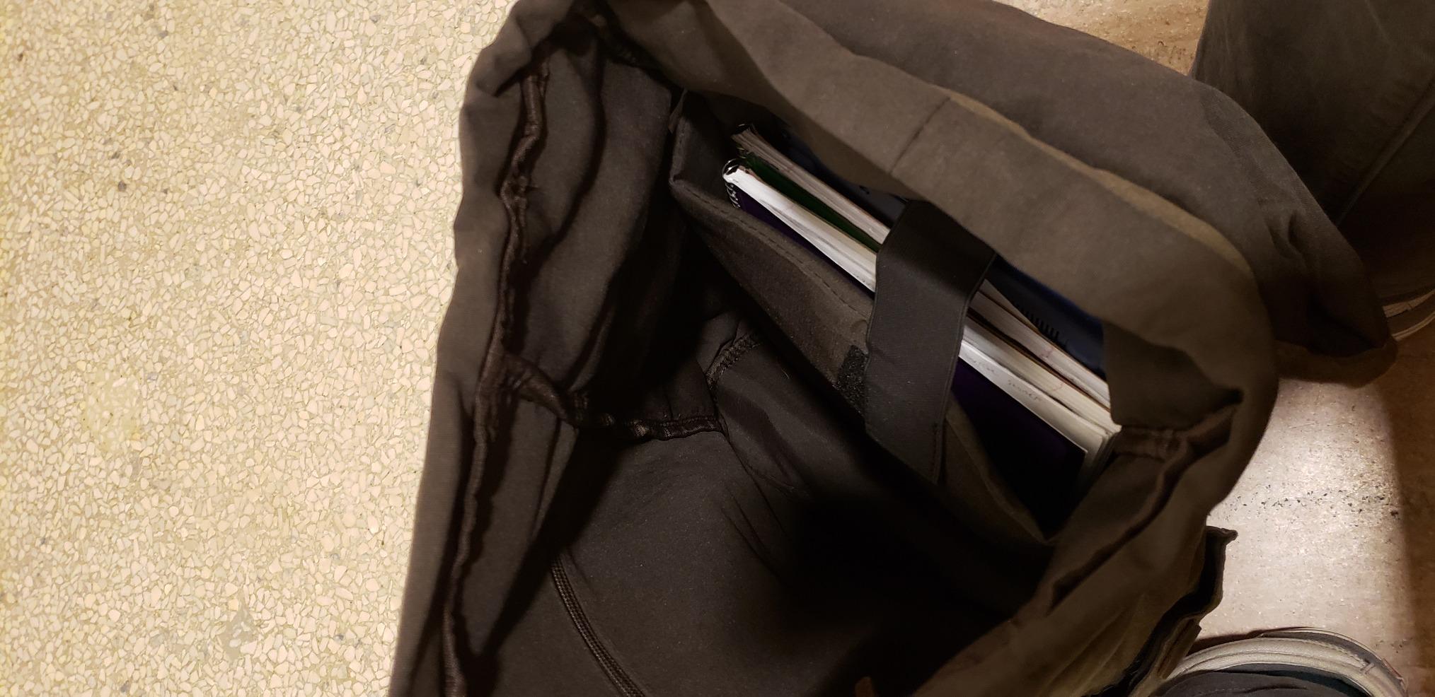 Waterproof Waxed Canvas Backpack for Men Travel Rucksack Leather Trimming (Green) One_Size customer photo 1