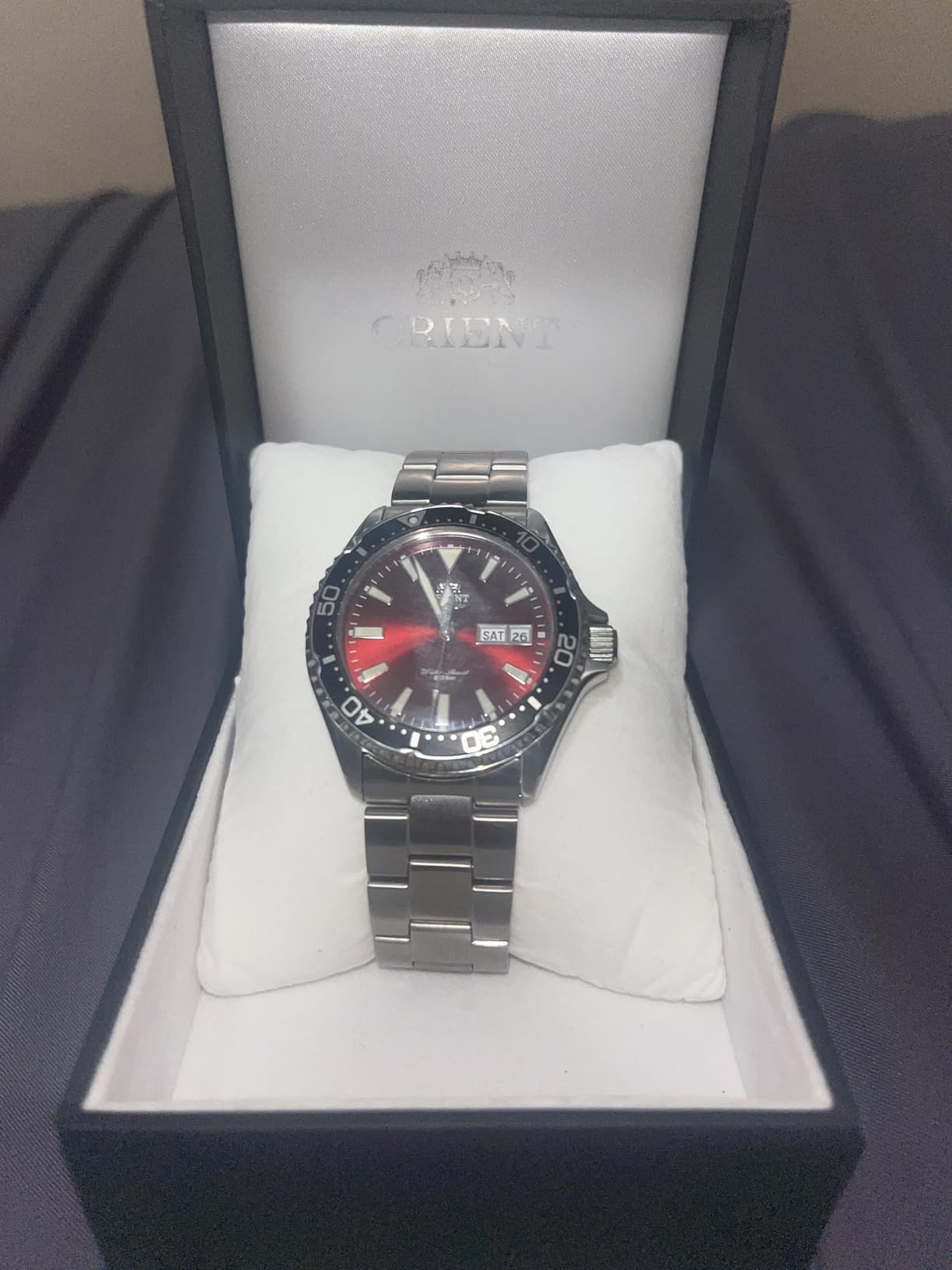 Orient Men's Kamasu Stainless Steel Automatic Diving Watch with Sapphire Crystal customer photo 1