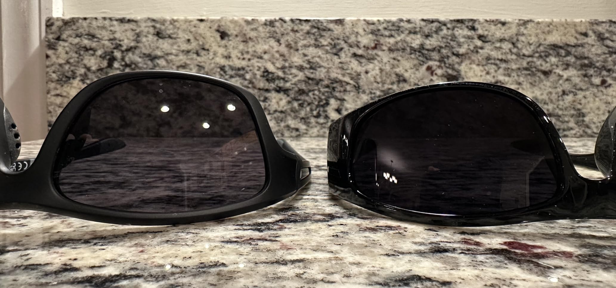 grinderPUNCH Super Dark CAT 4 Polarized Sunglasses Men Women Wrap Around | For Light Sensitivity, Migraine and Post Cataract Surgery, Extra Dark Blackout Category 4 Lens, Polarized Wrap Around CAT4 customer photo 1