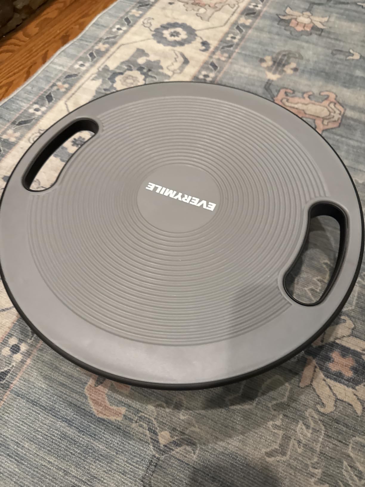 Wobble Exercise Balance Board, No-Skid Surface | Exercise Balance Stability Trainer, Portable Balance Board with Handle for Workout Trainer, No-Skid Surface, 15.7