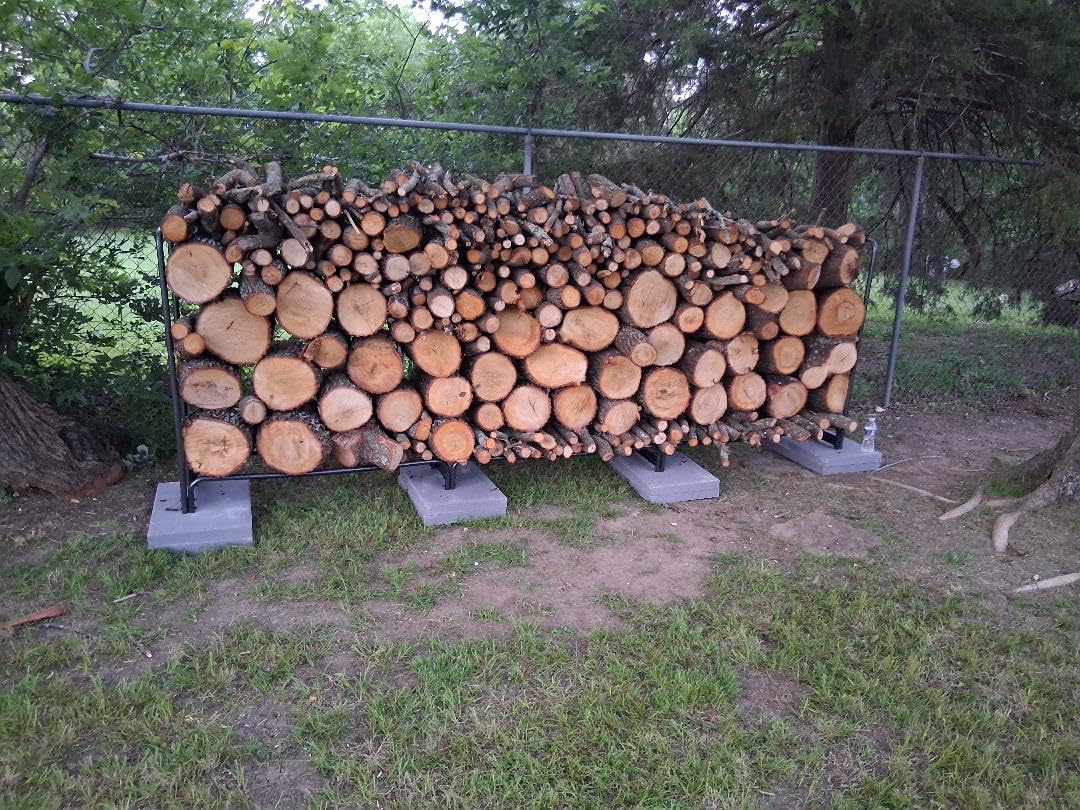 VIVOHOME 8ft Heavy Duty Indoor Outdoor Firewood Storage Log Rack with Cover Combo Set Black - Fire Wood Storage Rack, Log Holder and Cover Combo Set with Zipper customer photo 1