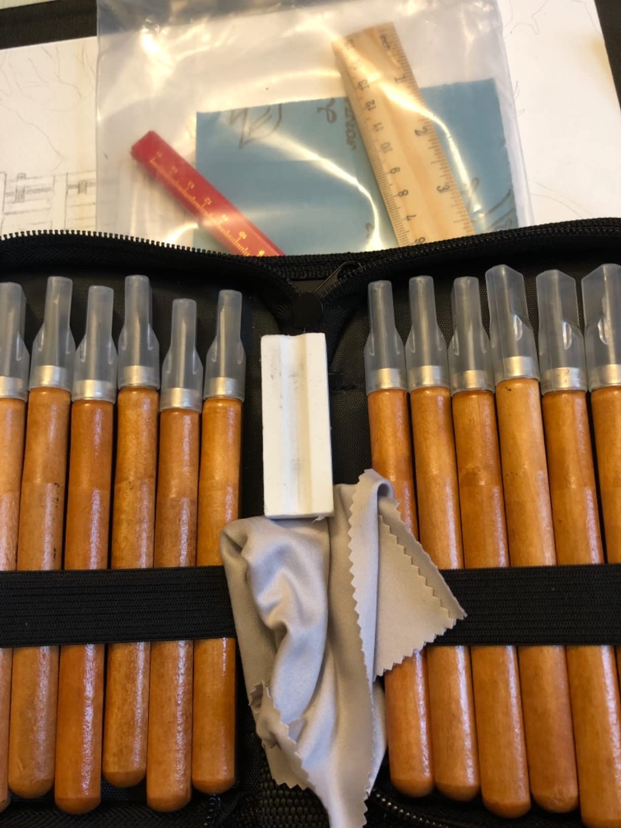 Wood Carving Knife Set, 20 PCS Wood Carving Kit | Carbon Steel, Wood Hand Tool for DIY Sculpture Carpenter Experts Beginners, for Halloween Woodworking Hobby Projects customer photo 2