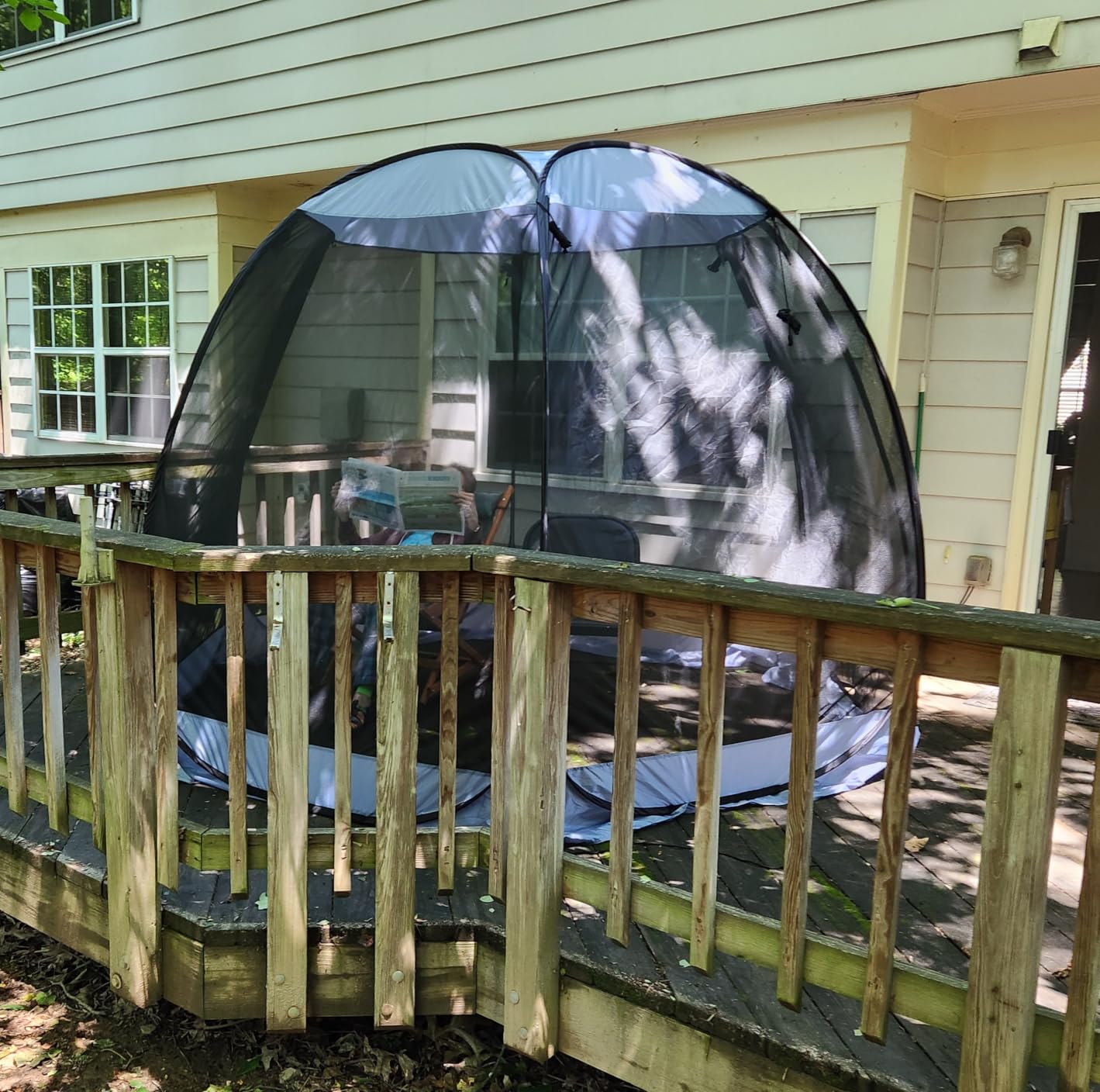 Alvantor Pop Up Screen House Tent, Instant Outdoor Gazebo with Mosquito Netting & UPF 50+ Sun Protection customer photo 1