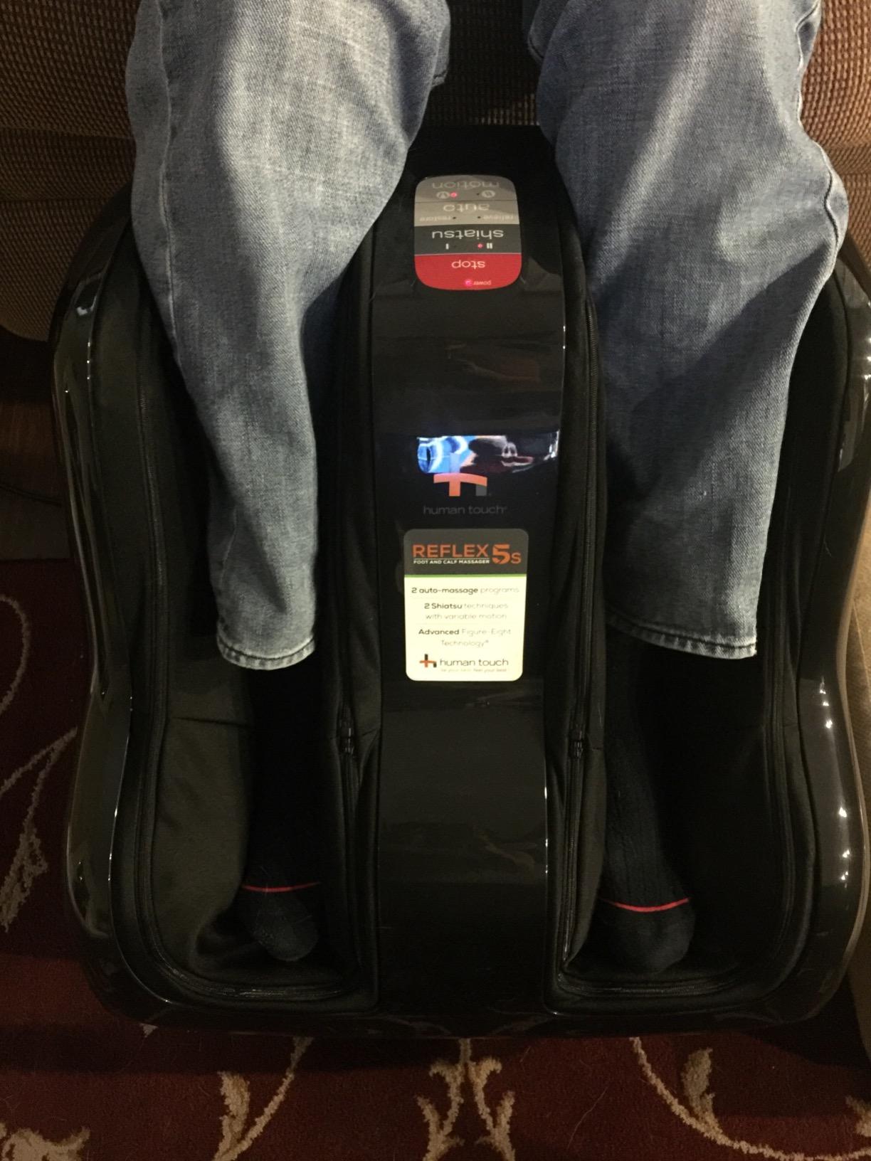 Human Touch Reflex5s Foot & Calf Massager Plantar Fasciitis - HSA Approved customer photo 2