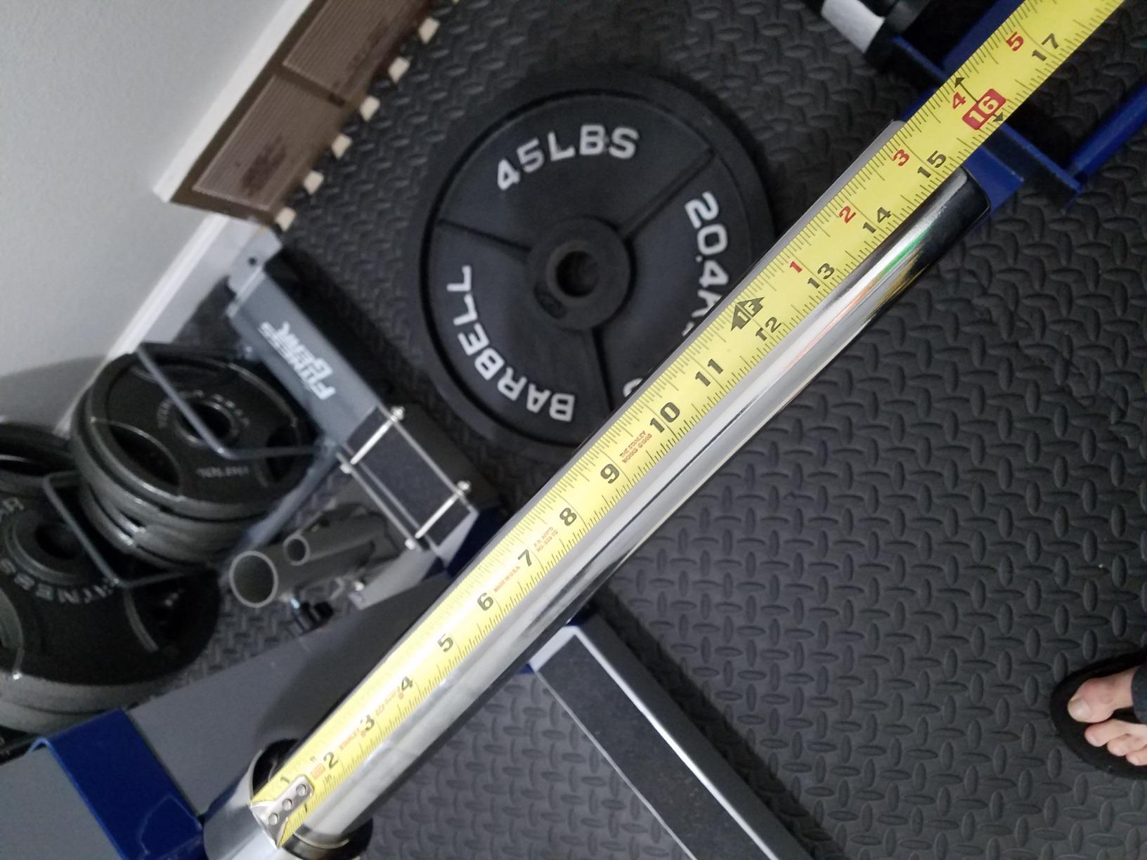 PAPABABE 7ft Barbell 45lb Olympic Barbell 1000/1500lbs Capacity Home Gym customer photo 1