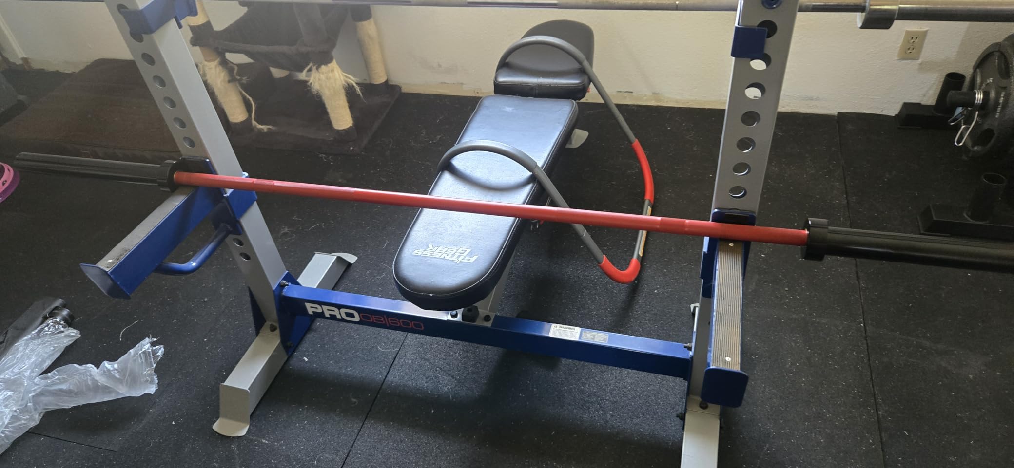 PAPABABE 7ft Barbell 45lb Olympic Barbell 1000/1500lbs Capacity Home Gym customer photo 2