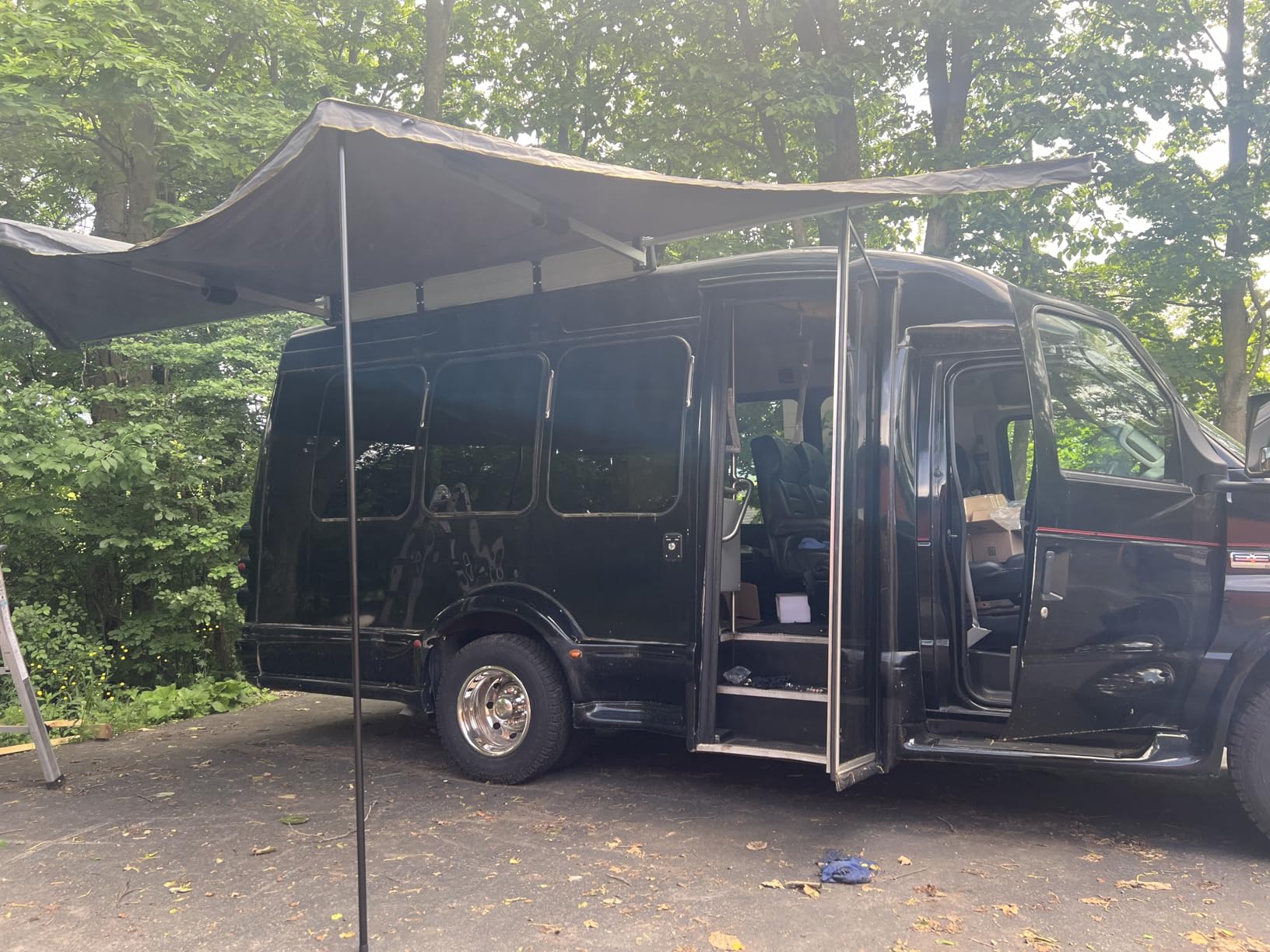 OVS Nomadic 180 Awning - Dark Gray with Black Travel Cover - Universal customer photo 2