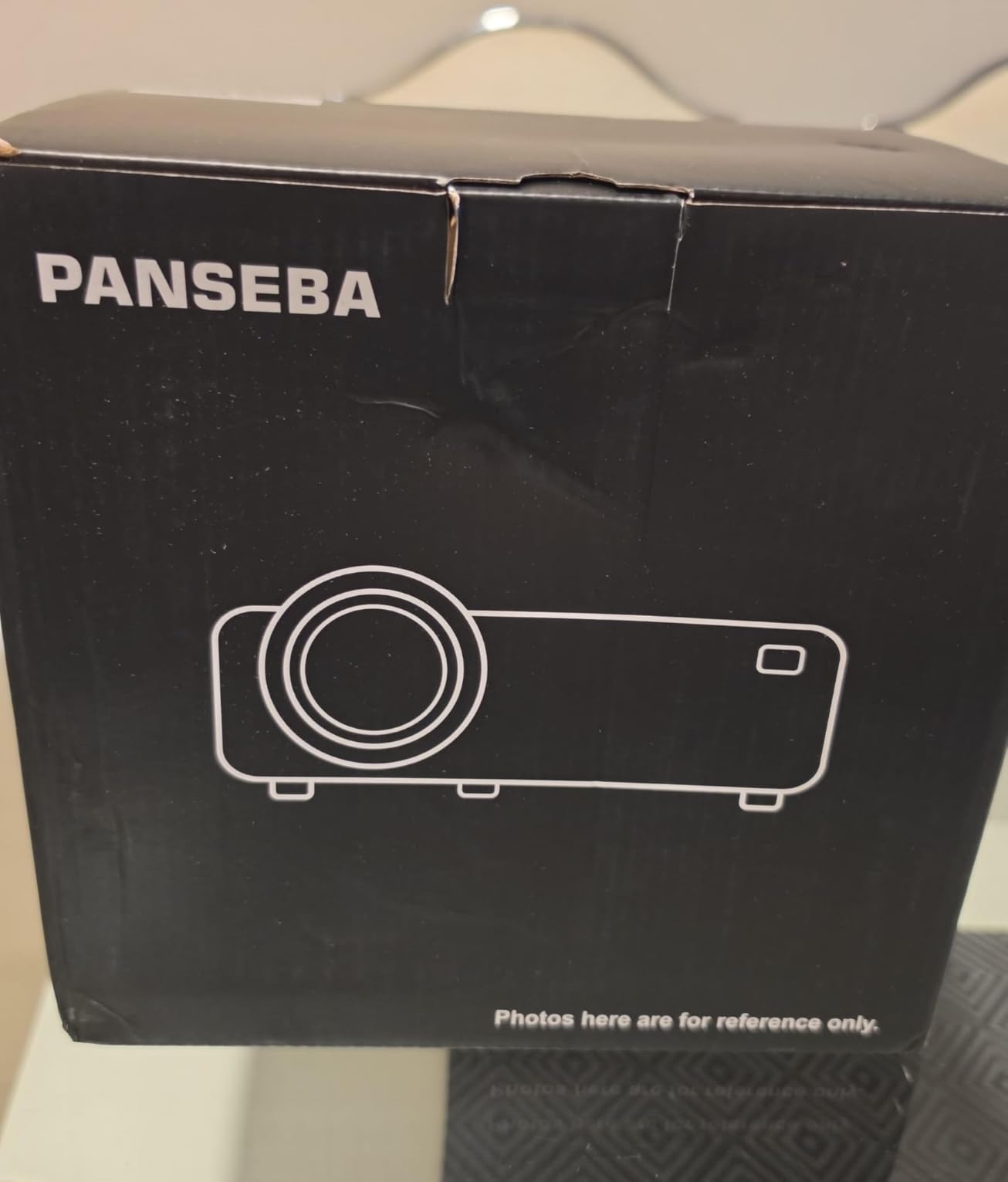 PANSEBA 1080P Mini Projector with Screen, Portable Home Theater Movie Projector with Two-Way Bluetooth, HDMI/USB Input for Smartphone/TV Stick, Ideal for Indoor & Outdoor Use customer photo 1