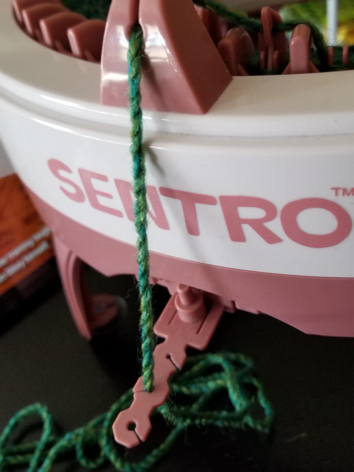 SENTRO 48 Needles Knitting Machine, Smart Crochet Machine with Plain/Tube Weave Conversion Key,Highly Efficient DIY Yarn Maker for Beginners, Knitting Enthusiasts (48Pink) customer photo 2