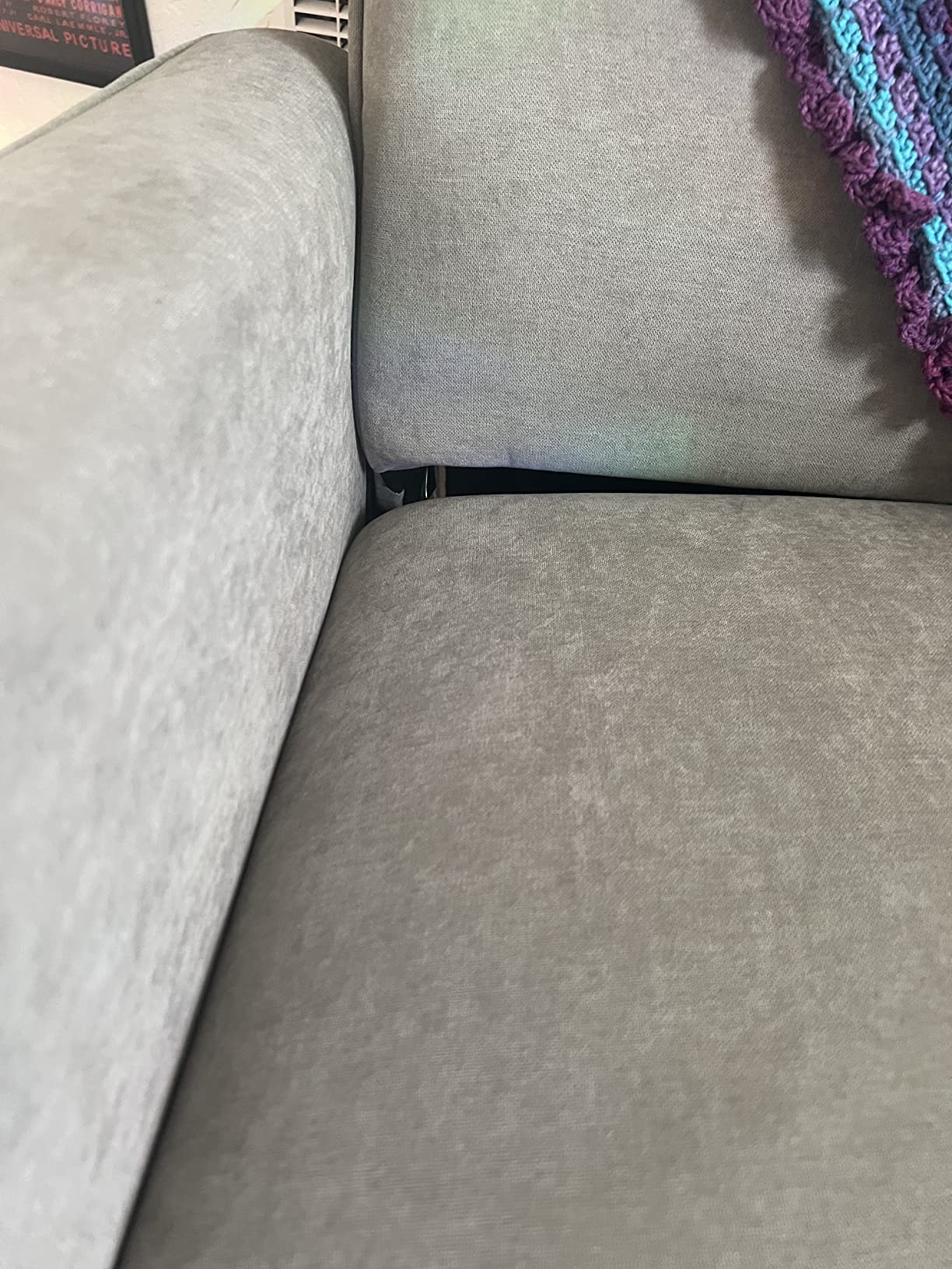 Evolur Harlow Upholstered Power Glider Recliner with USB Charging - Rocking & 275° Swivel with Smooth Glide - Greenguard Gold & FSC Certified - Modern Nursery and Living Room Chair in Grey customer photo 2