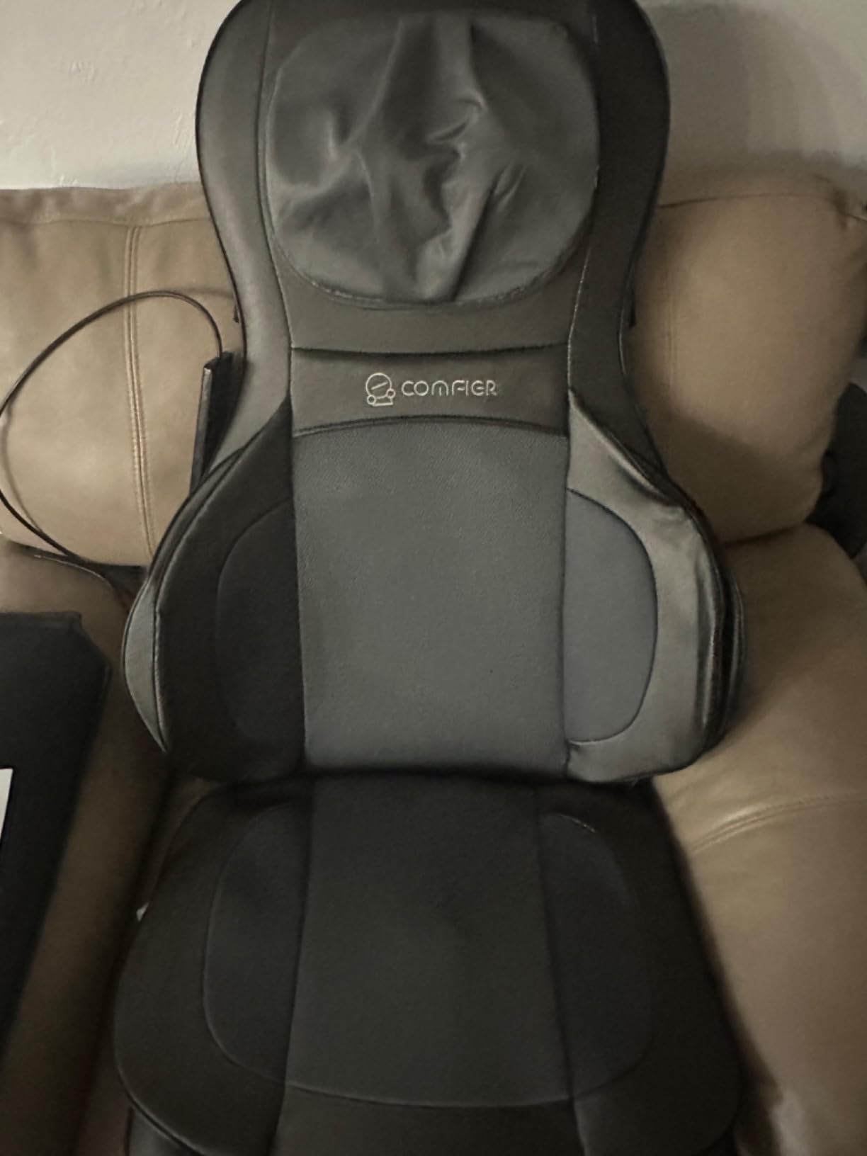 COMFIER Shiatsu Neck and Back Massager with Heat, Adjustable Neck Nodes | 3-Level Compression, Massage Chair Pad, Rolling & Spot Massage, Office Chair & Recliner customer photo 2