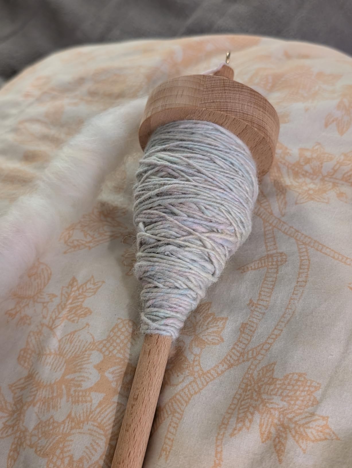 Drop Spindle Top Whorl Yarn Spin Hand Carved Wooden Tool for Beginners customer photo 1