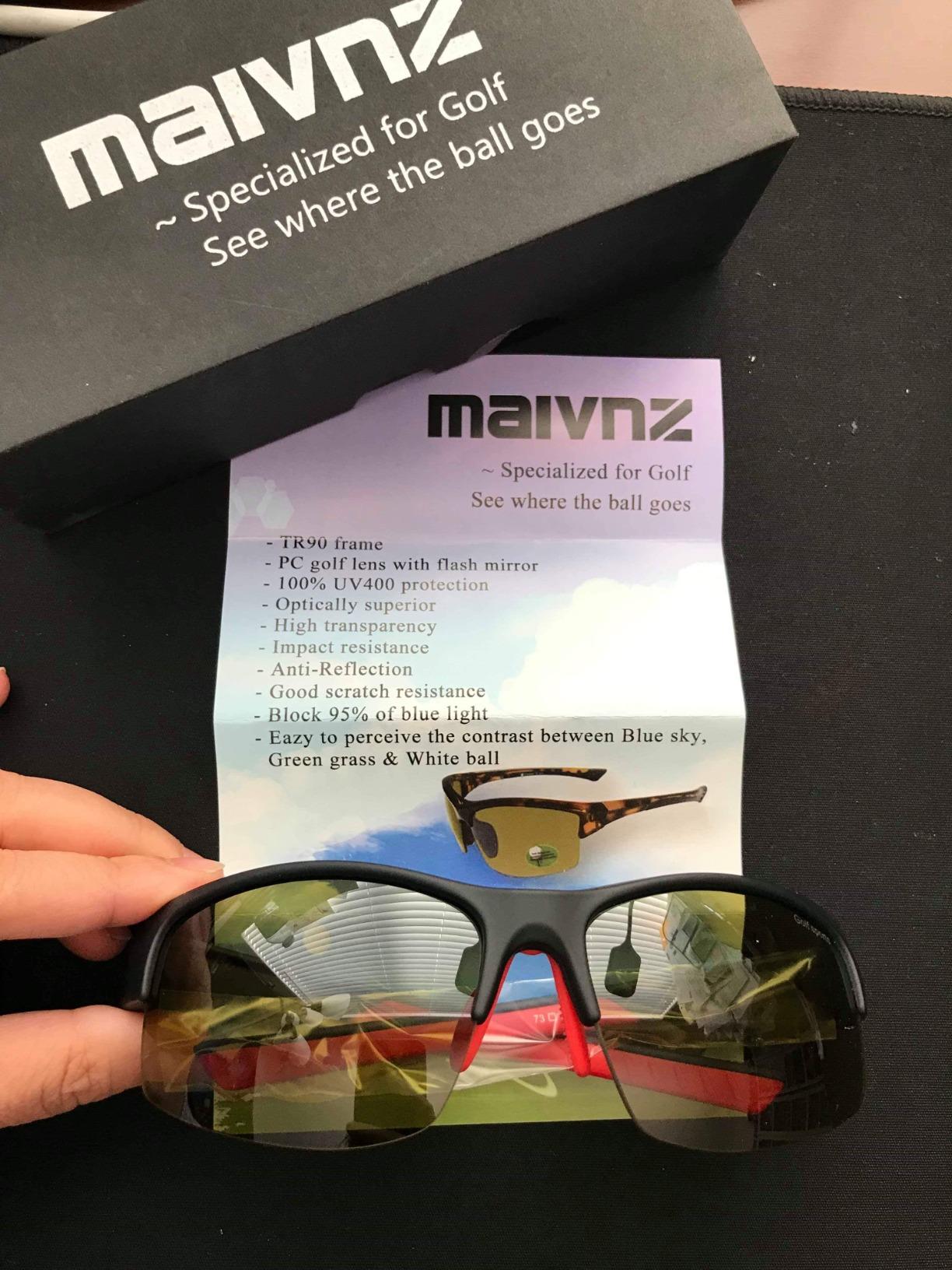 maivnz Golf Sunglasses for Men Women, Golf Ball Finder Glasses, UV400 customer photo 2