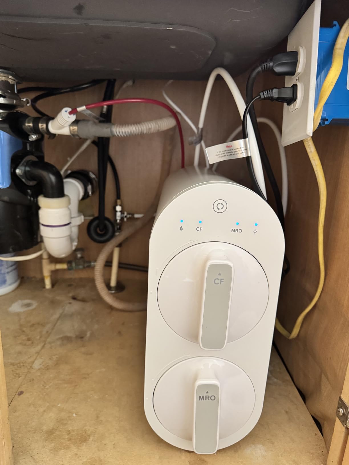 Waterdrop G2 Reverse Osmosis System, 400 GPD Tankless RO Water Filtration | 7 Stage RO Water Filtration, NSF/ANSI 372 Certified, Under-Sink Water Filtration System, 1:1 Pure to Drain, TDS Reduction customer photo 2