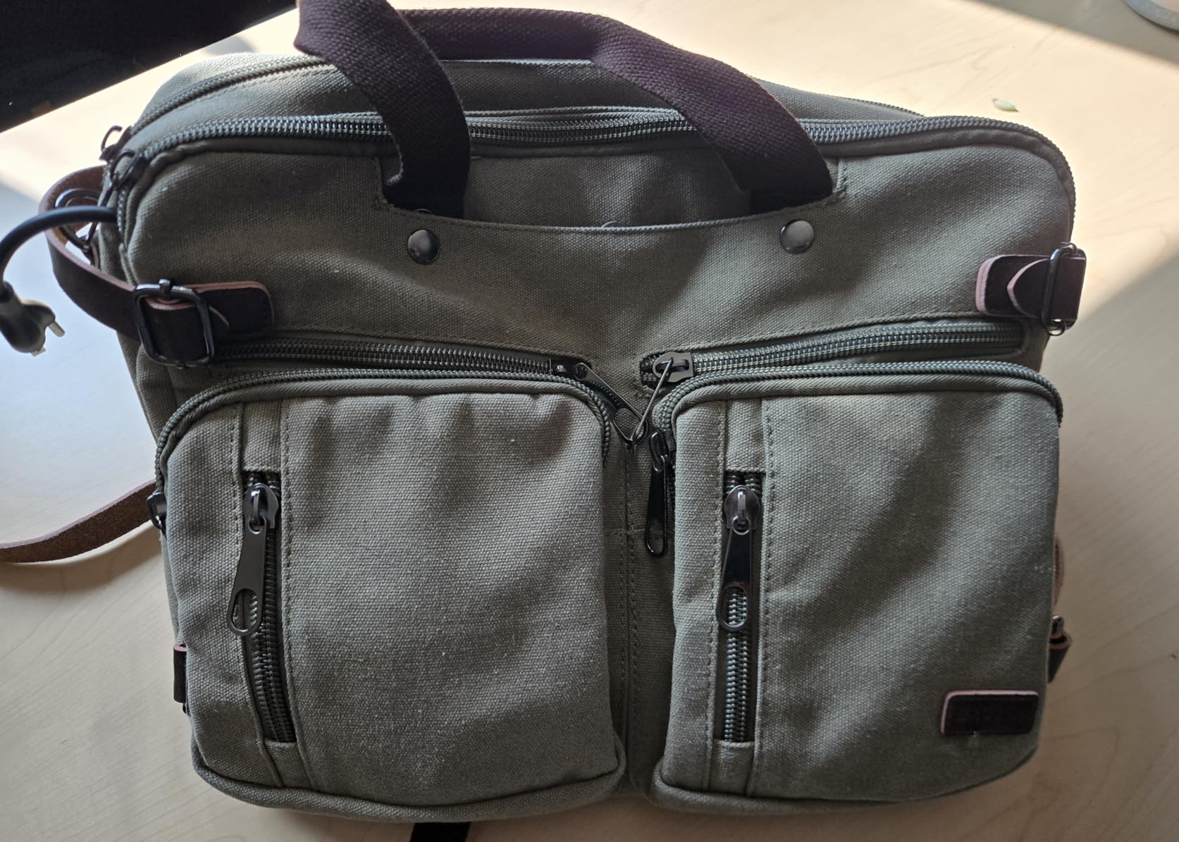 Baosha Convertible Briefcase Backpack 17 Inch Laptop Bag Case Business Briefcase HB-22 customer photo 1