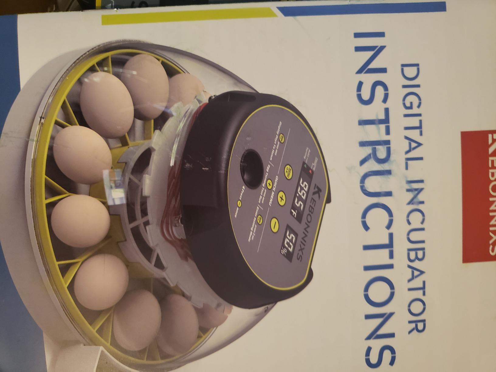KEBONNIXS 12 Egg Incubator with Humidity Display, Egg Candler, Automatic Egg Turner, for Hatching Chickens customer photo 2