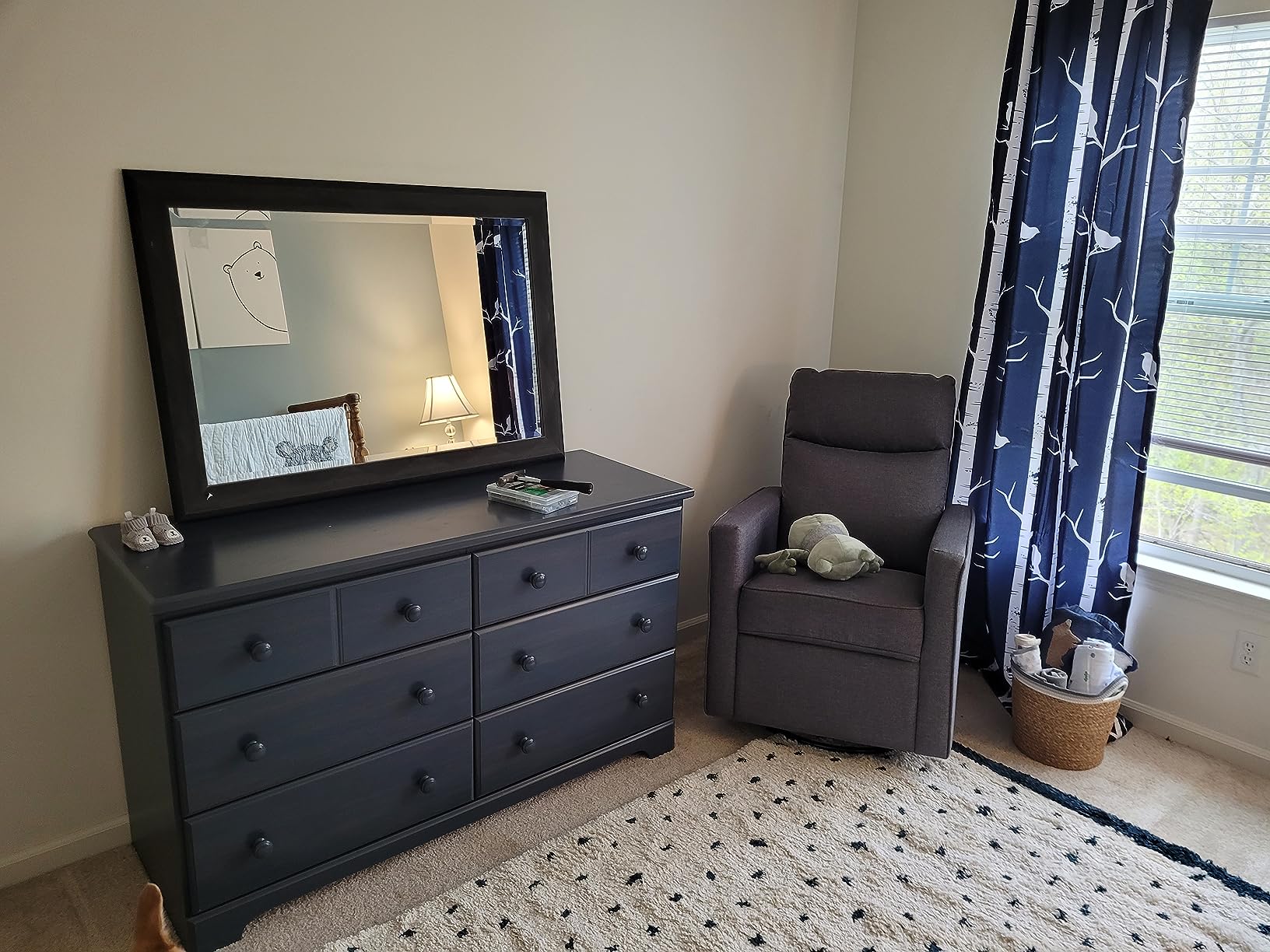 DaVinci Gabby Glider Recliner Nursery Chair w/ 360° Swivel - Misty Grey | High Pillowback Glider Rocking Chair - GREENGUARD Gold & FSC Certified - Comfy Swivel Recliner for Living Room & Nursery customer photo 1