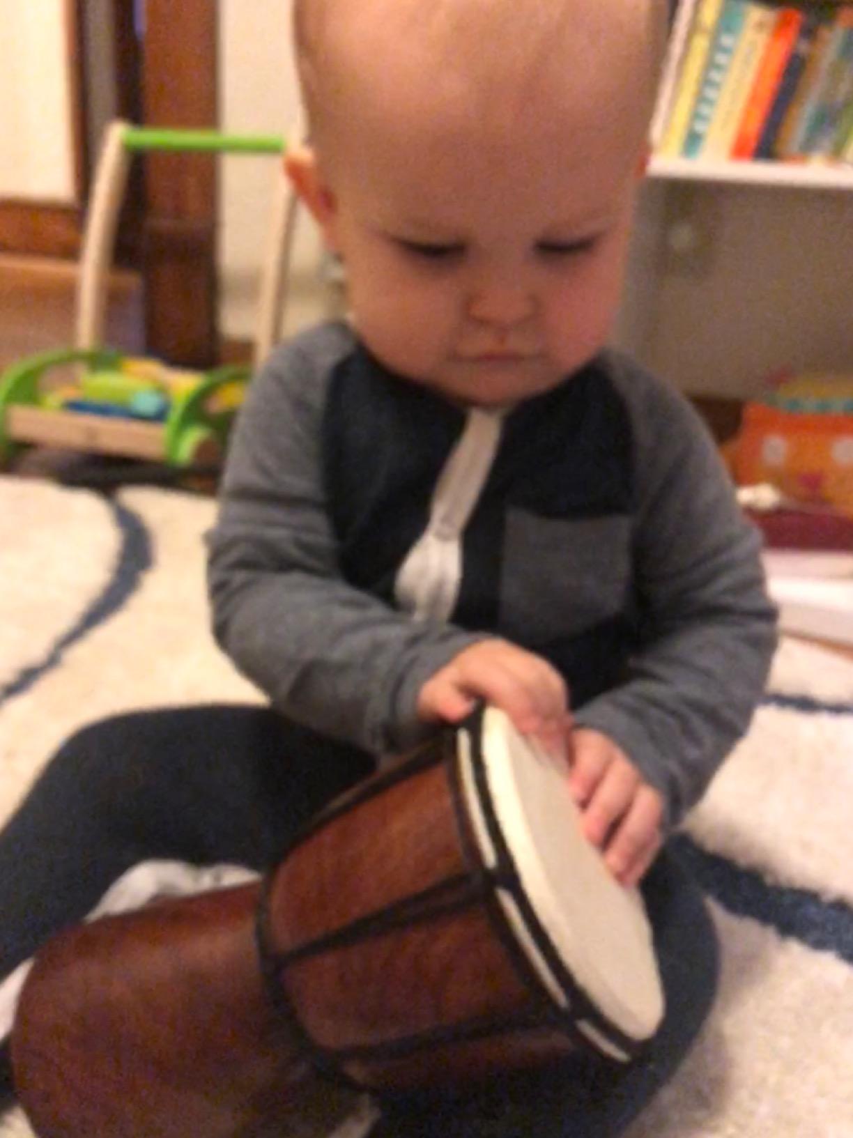 Drum Djembe is a Rope goat skin Covered Goblet African Drum Played by Hands West Africa style jembe for drums circle and more (7x15) customer photo 1