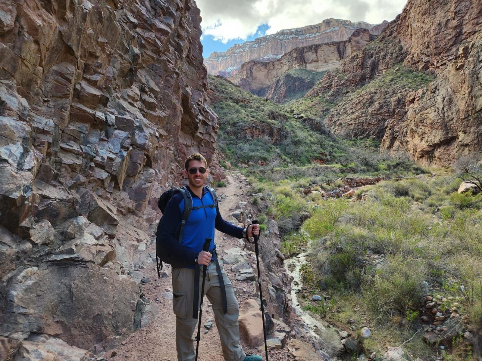 Cascade Mountain Tech Trekking Poles - Carbon Fiber Walking or Hiking Sticks with Quick Adjustable Locks customer photo 1