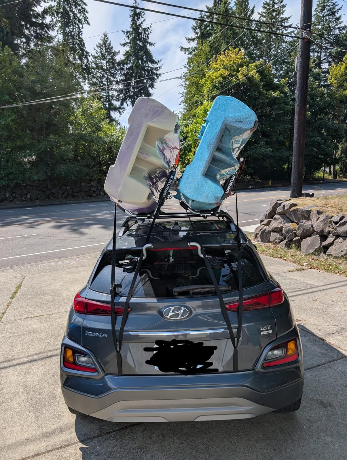 IKURAM R Aluminum Kayak Roof Rack Folding J-Style Universal 4-in-1 | For Canoe, SUP, Kayaks, Surfboard, Rooftop Mount, For SUV, Car and Truck Crossbars, Multifunction Carrier customer photo 2