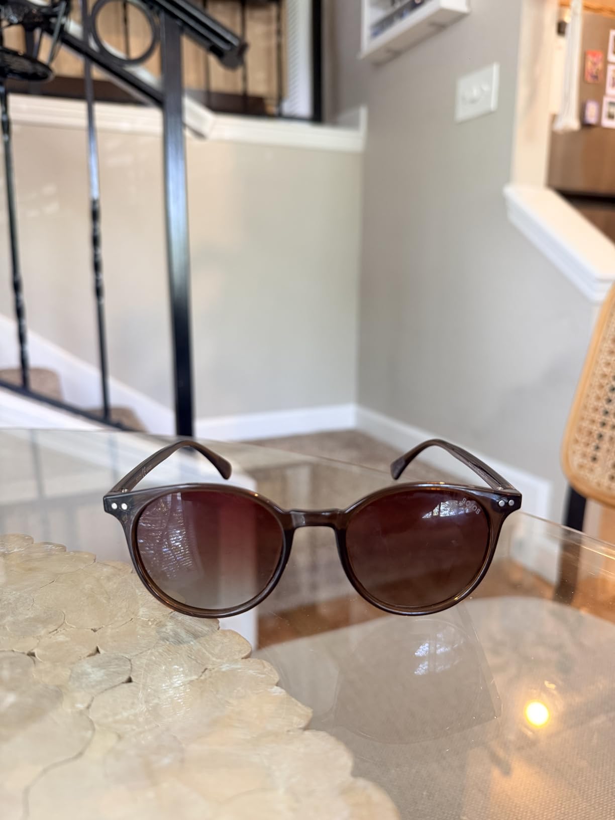 Small Round Classic Polarized Sunglasses for Women Men Vintage Style customer photo 2